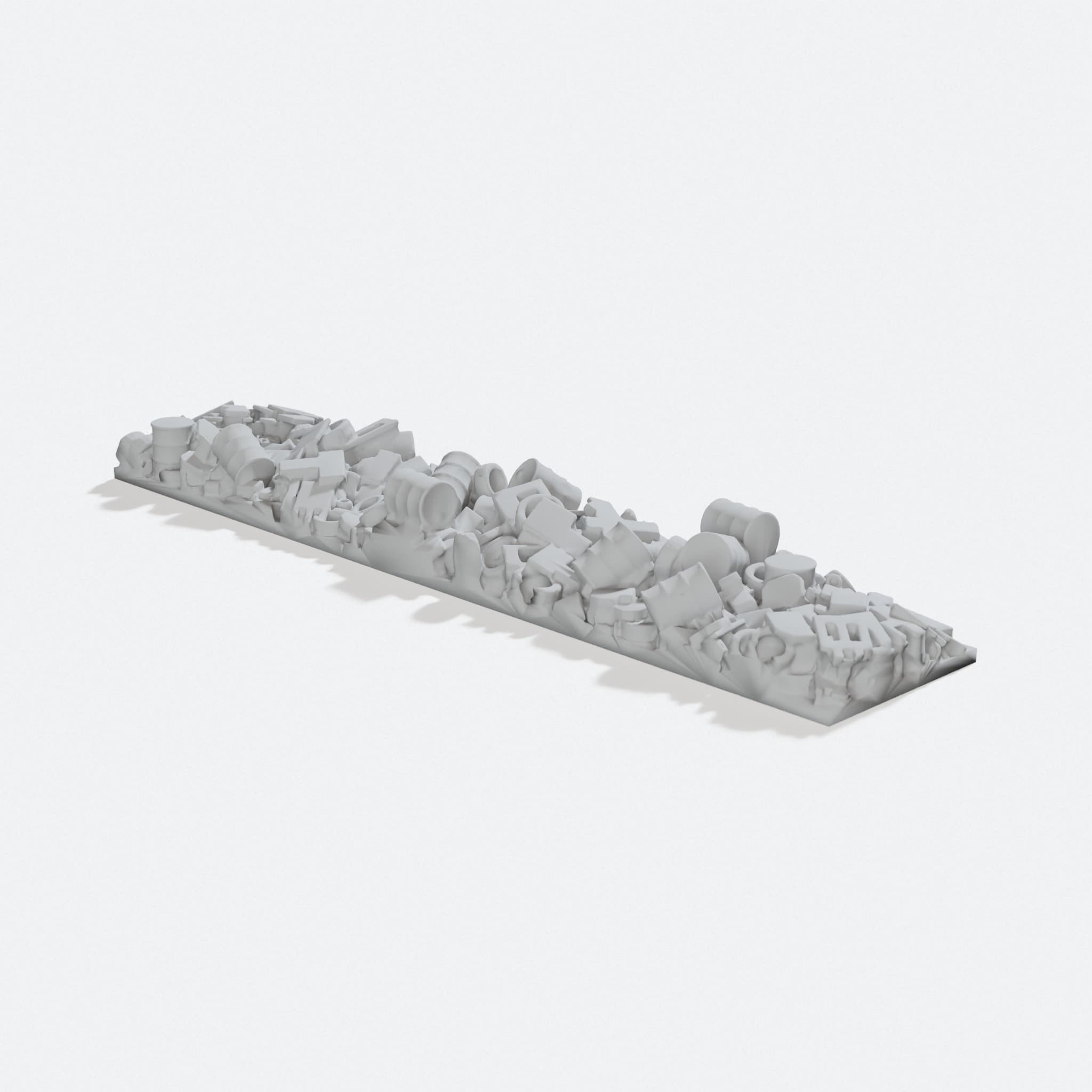 HO Scale Junk Scrap Load 3D Printed Toy Train Car