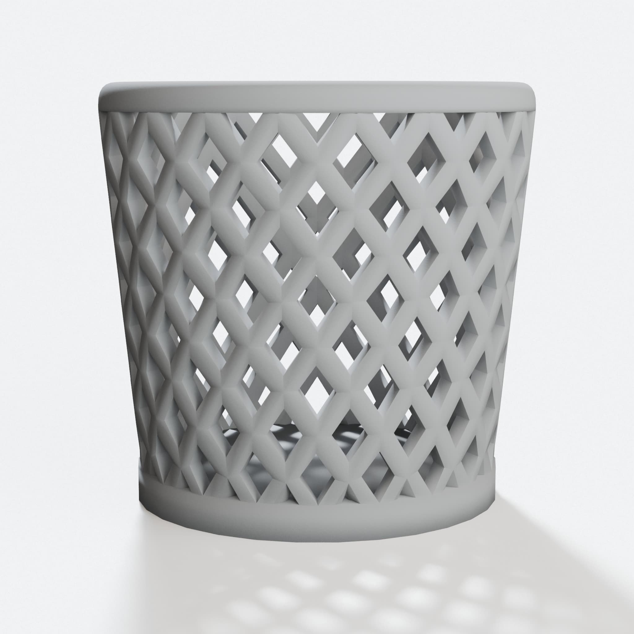 3D Printed Desk Organizer: Trash Can and Pencil Holder