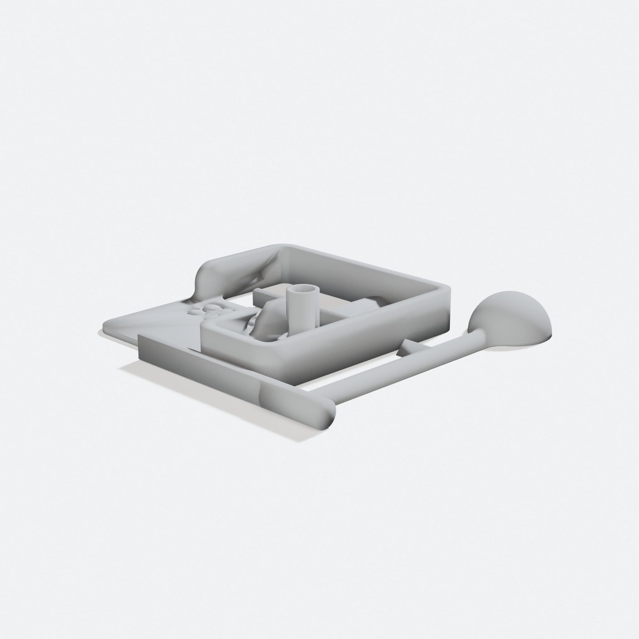 Snap-Together Desktop Catapult 3D Printed Toy