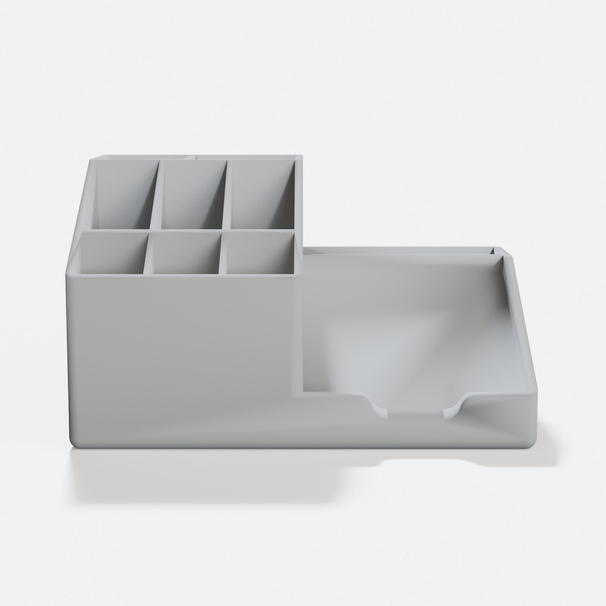 Desk Tidy with Post-it Holder, 3D Printed Office Organizer