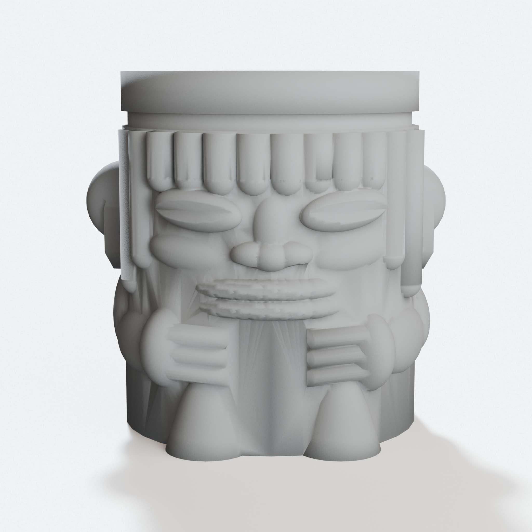 Tiki Planter 3D Printed Home Decor