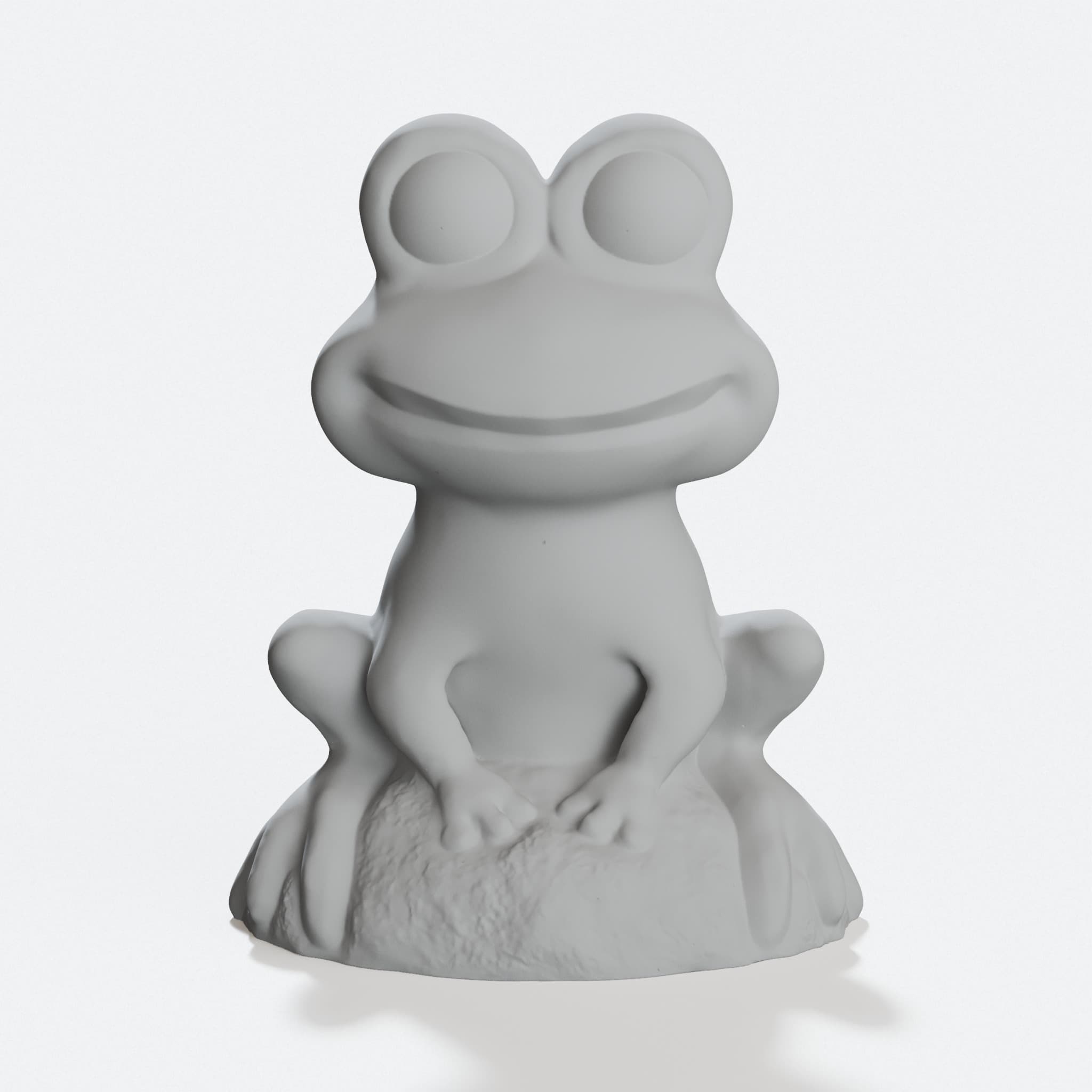 Garden Frog 3D Printed Home Decor Ornament