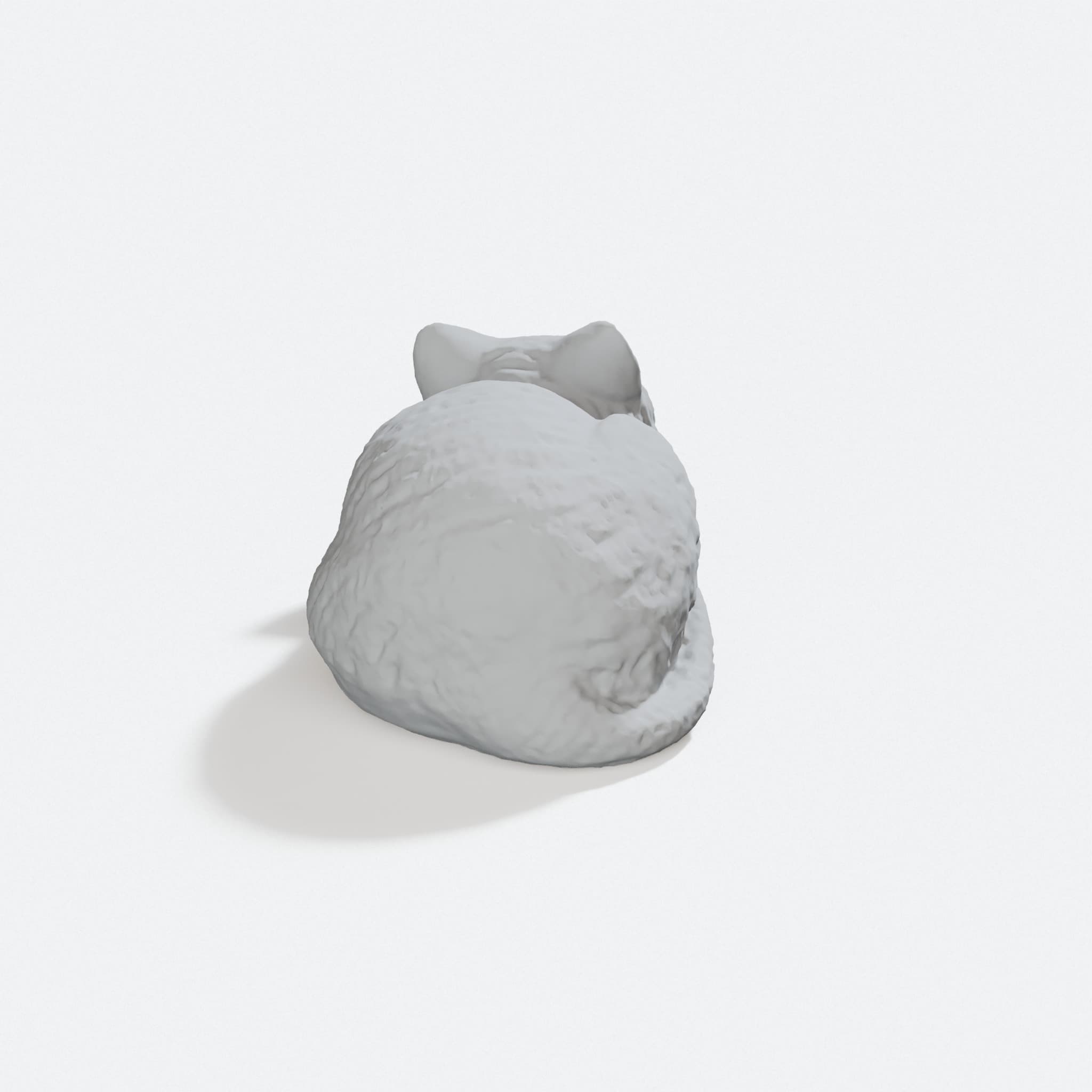 Sleeping Cat 3D Printed Garden Ornament