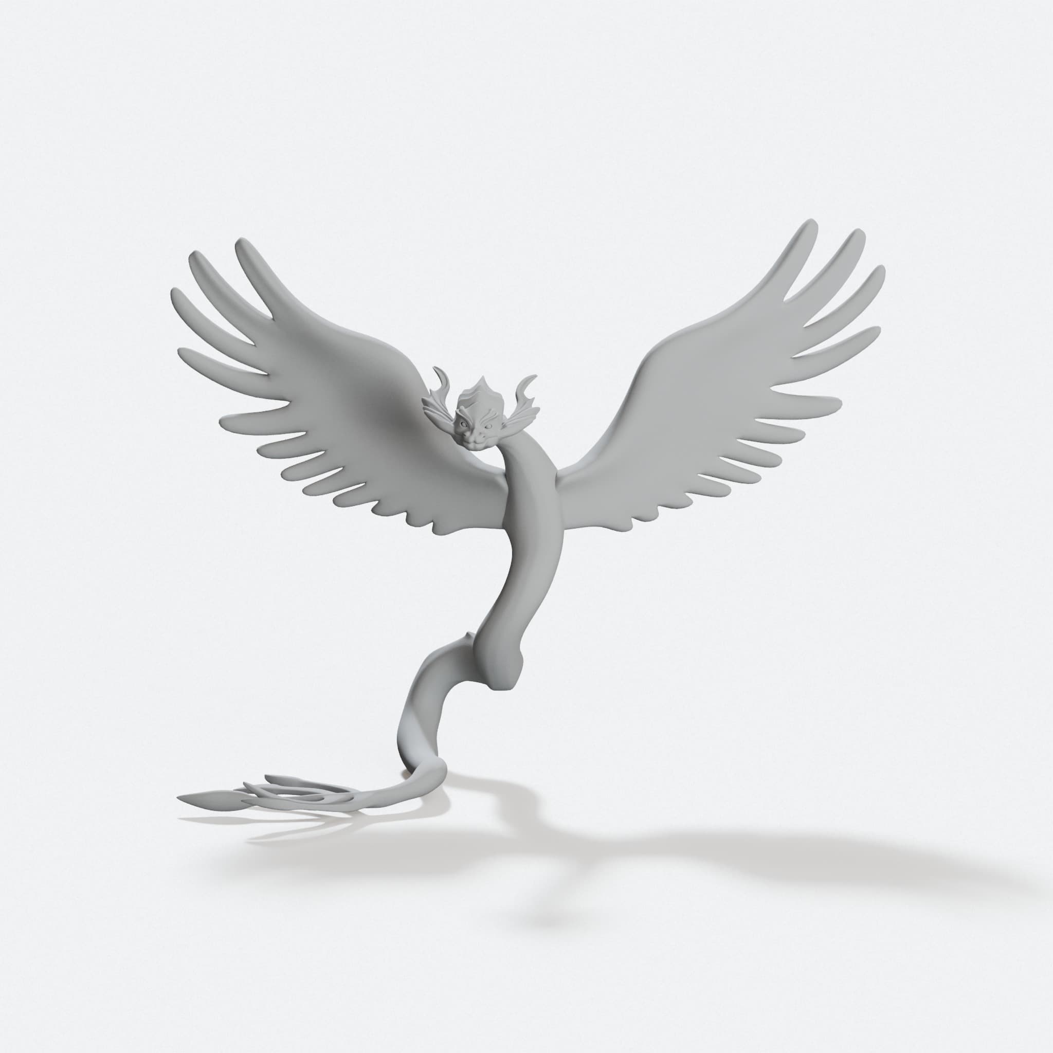 Couatl Feathered Serpent Tabletop Miniature