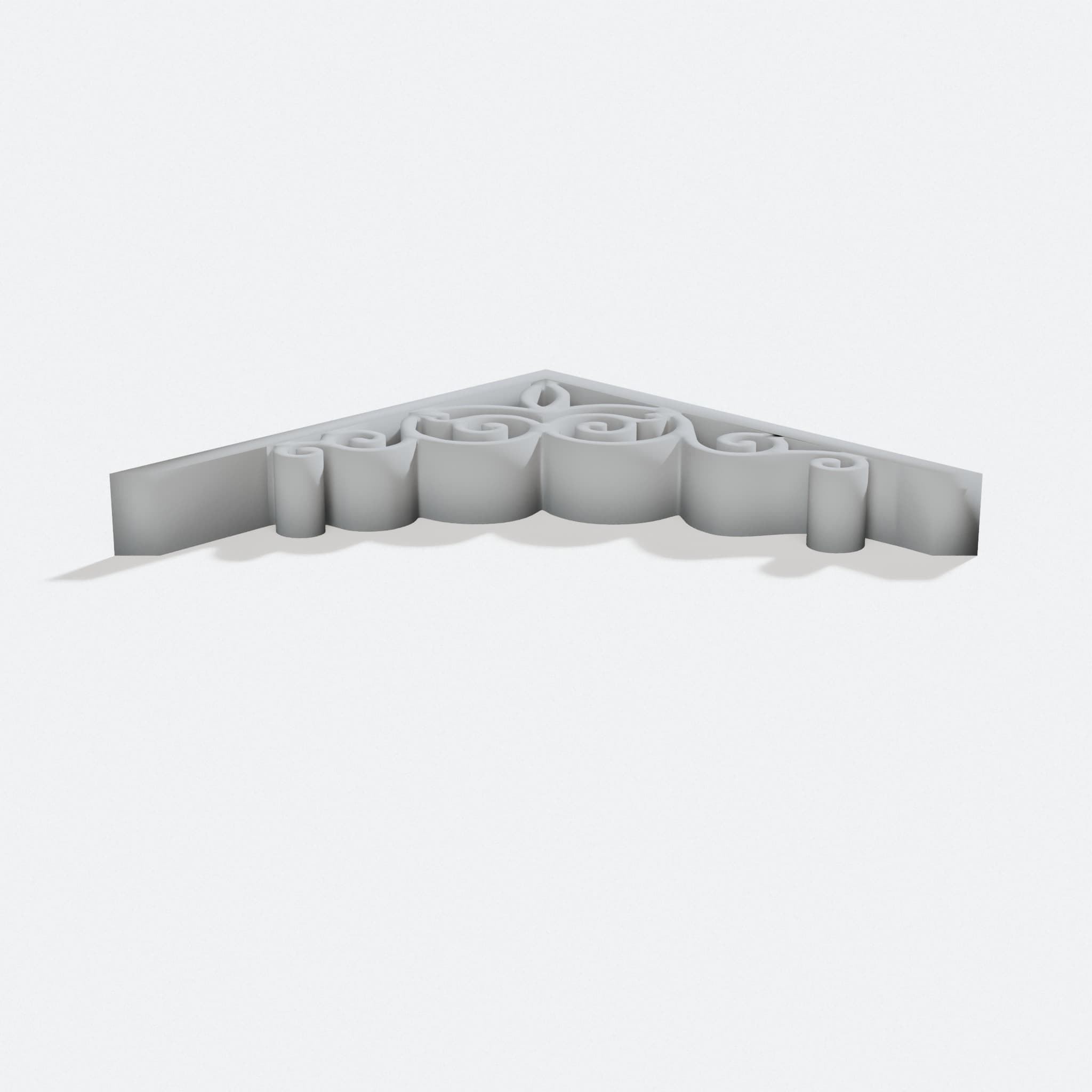 Faux Cast Iron Scroll for IKEA Ekby Valter Bracket
