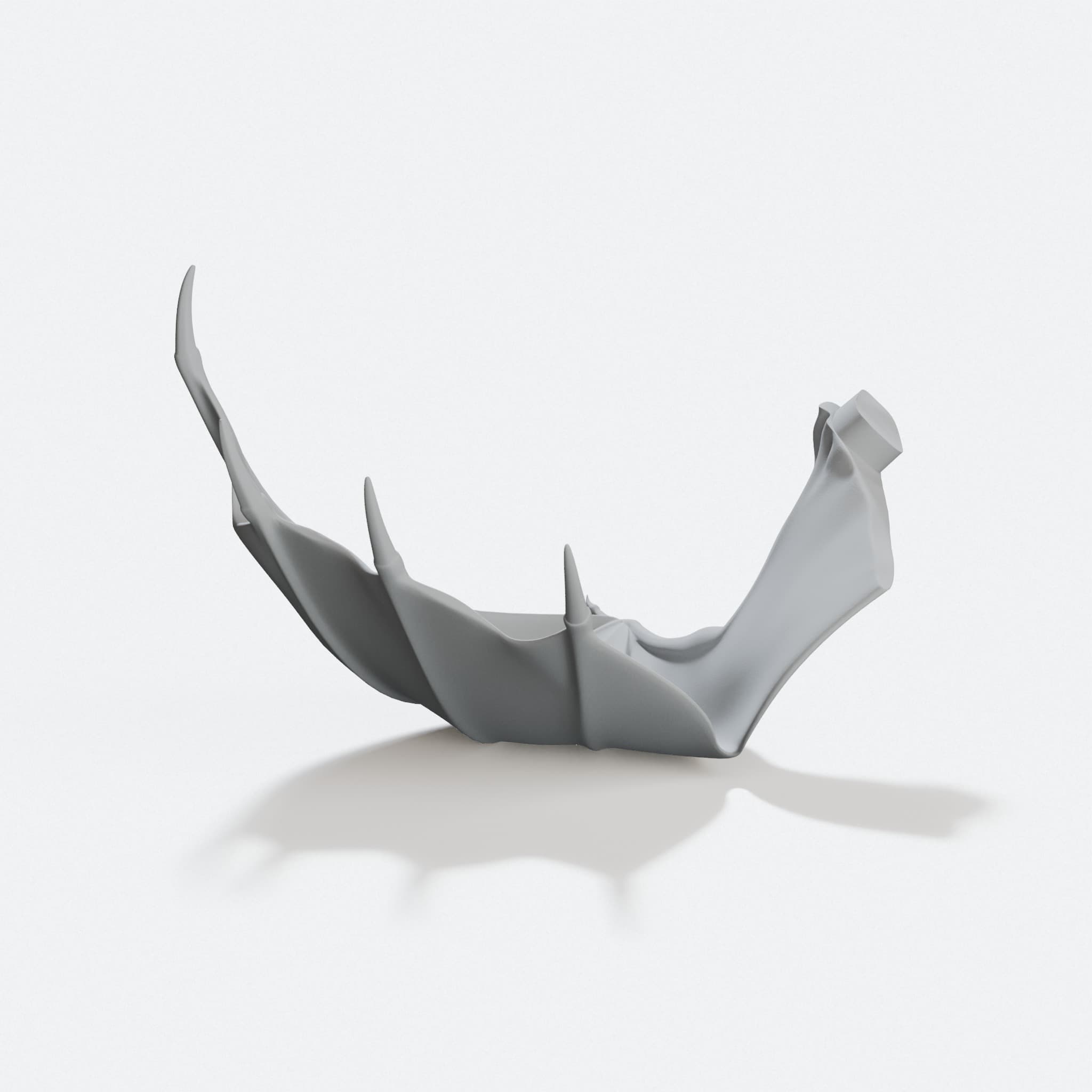 Red Dragon Stoic Pose 3D Printed Toy