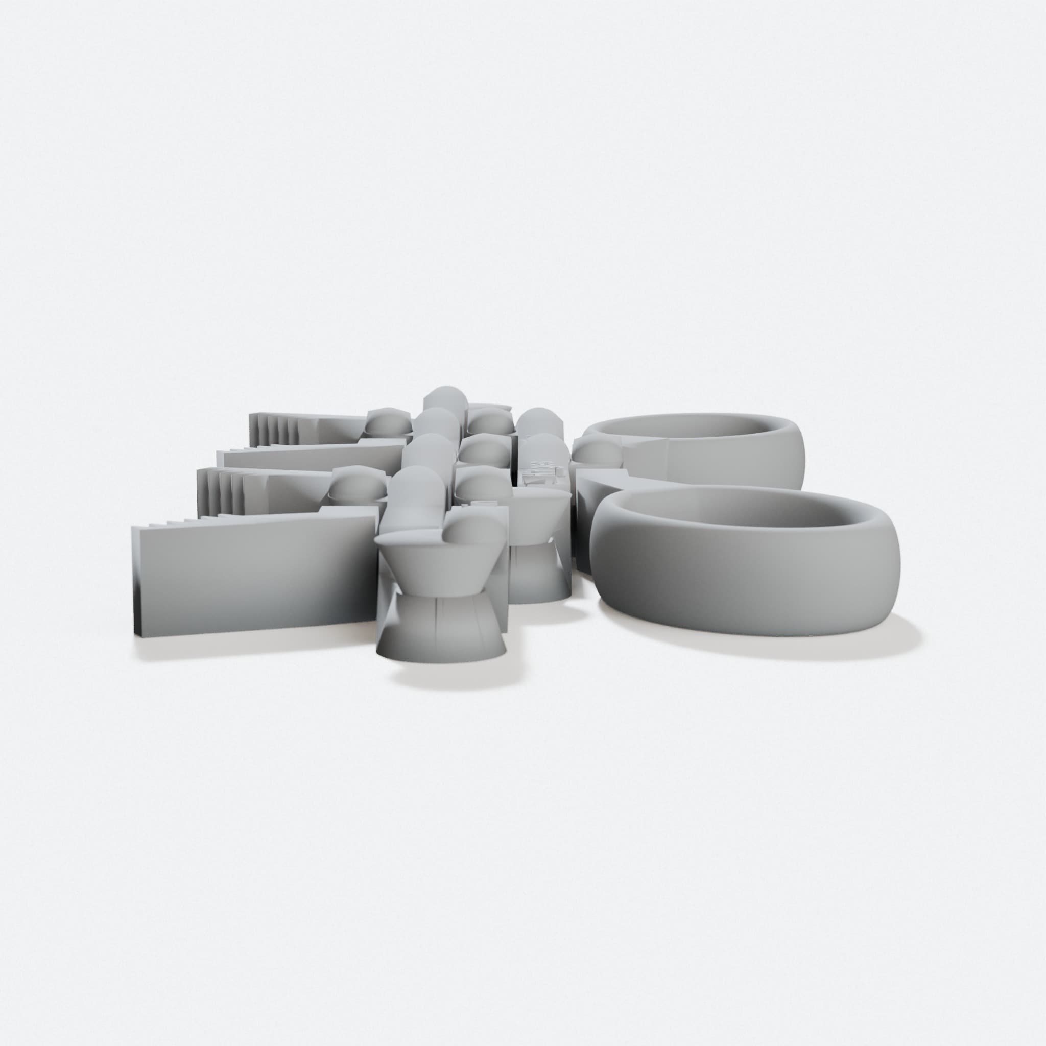 Twin Hinges Of Death 3D Printed Toy Grabber