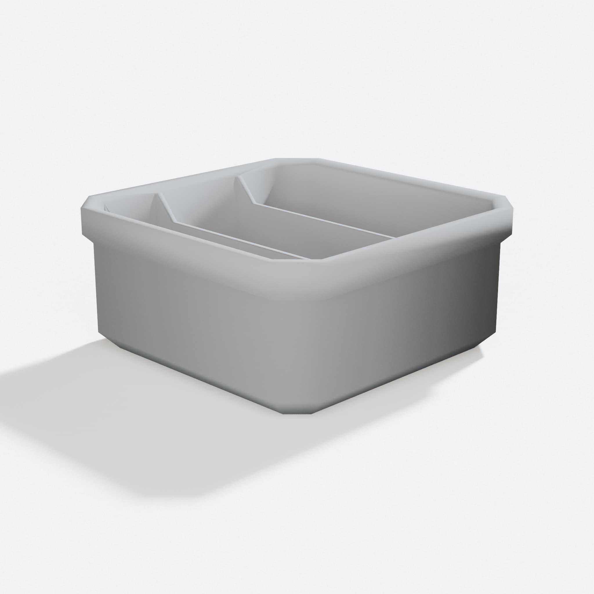 Compatible with Milwaukee Packout Low Profile 3 Long Compartment Bin