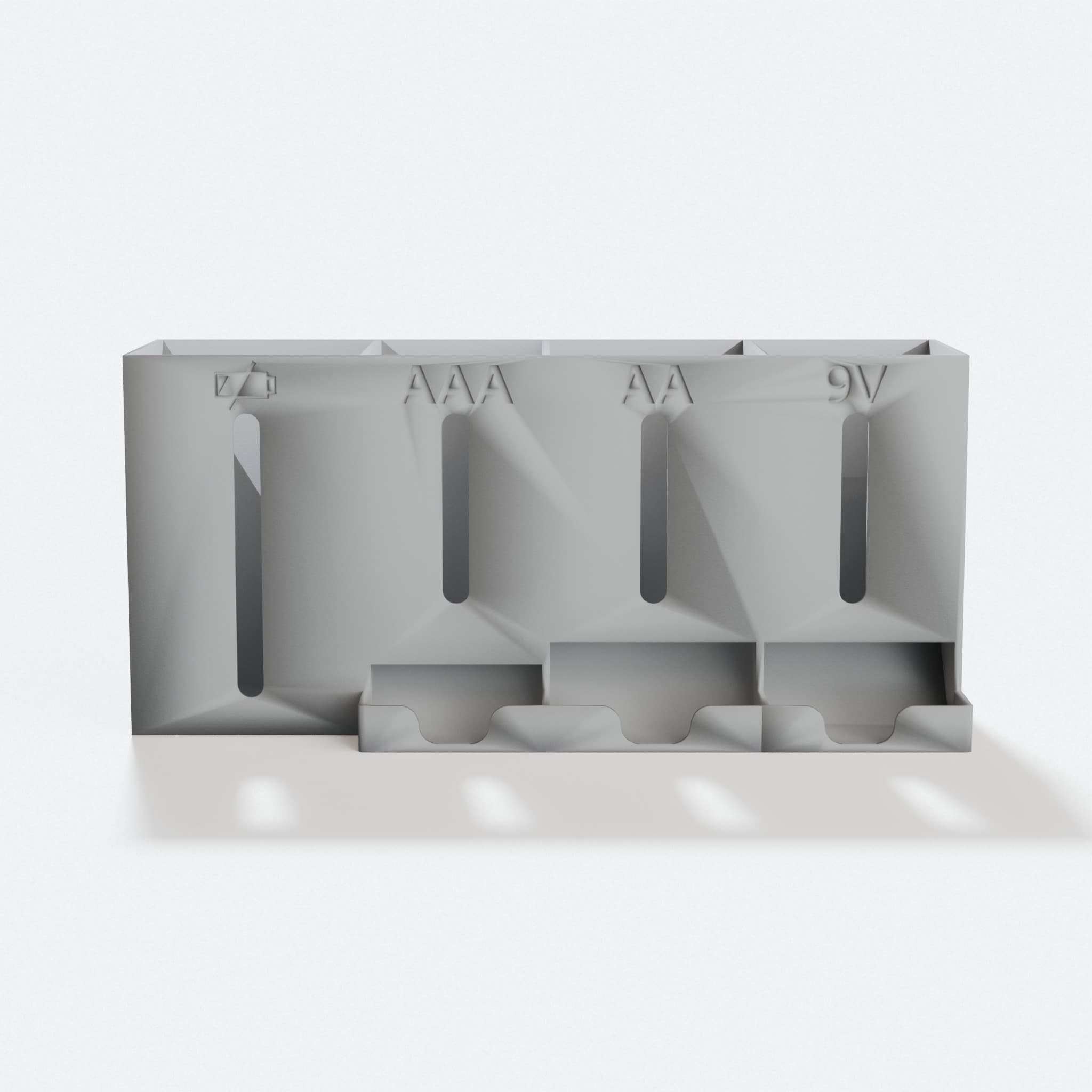 Battery Dispenser AA AAA 9V with Used Battery Bin