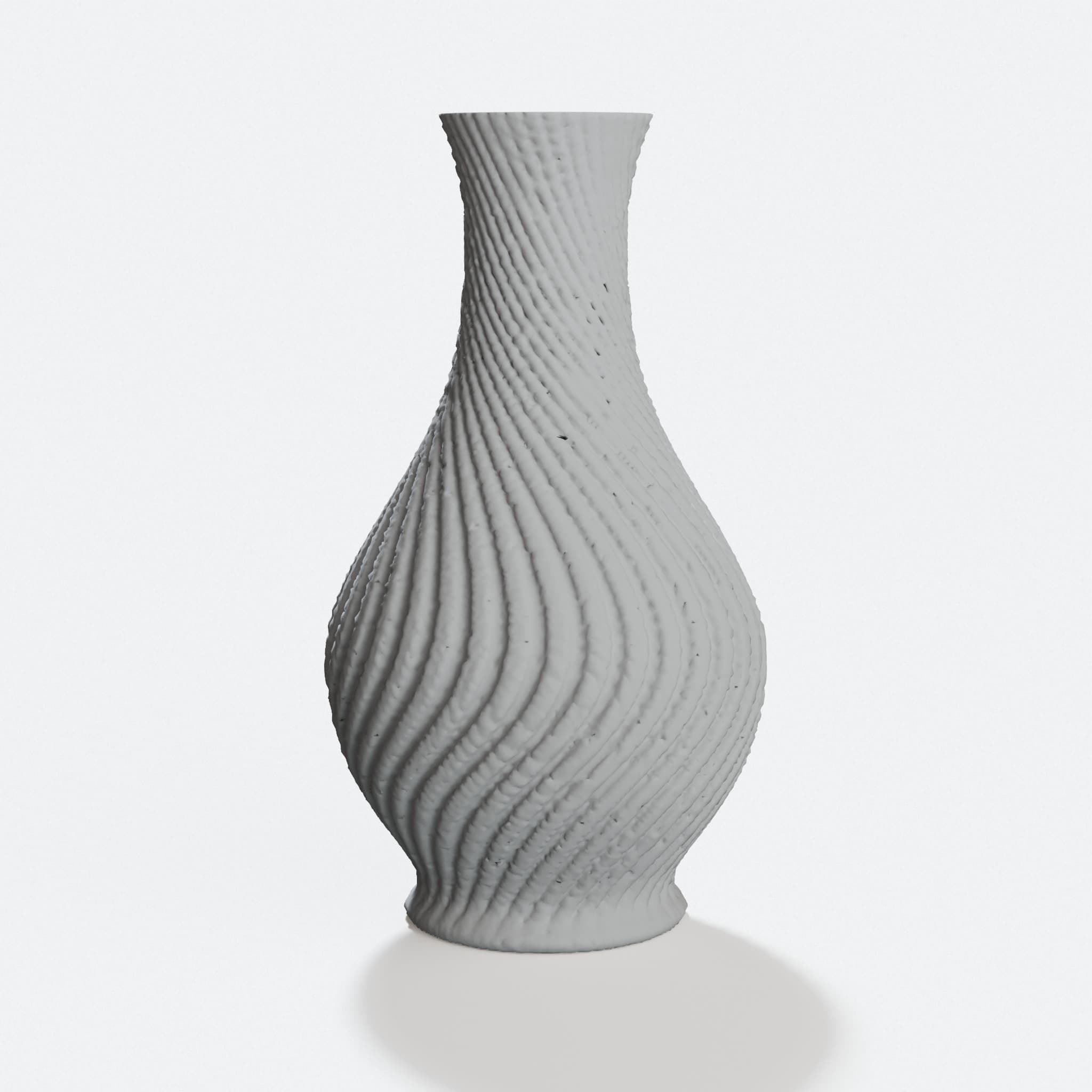 Spiral Twisted Vase; 3D Printed Home Decor