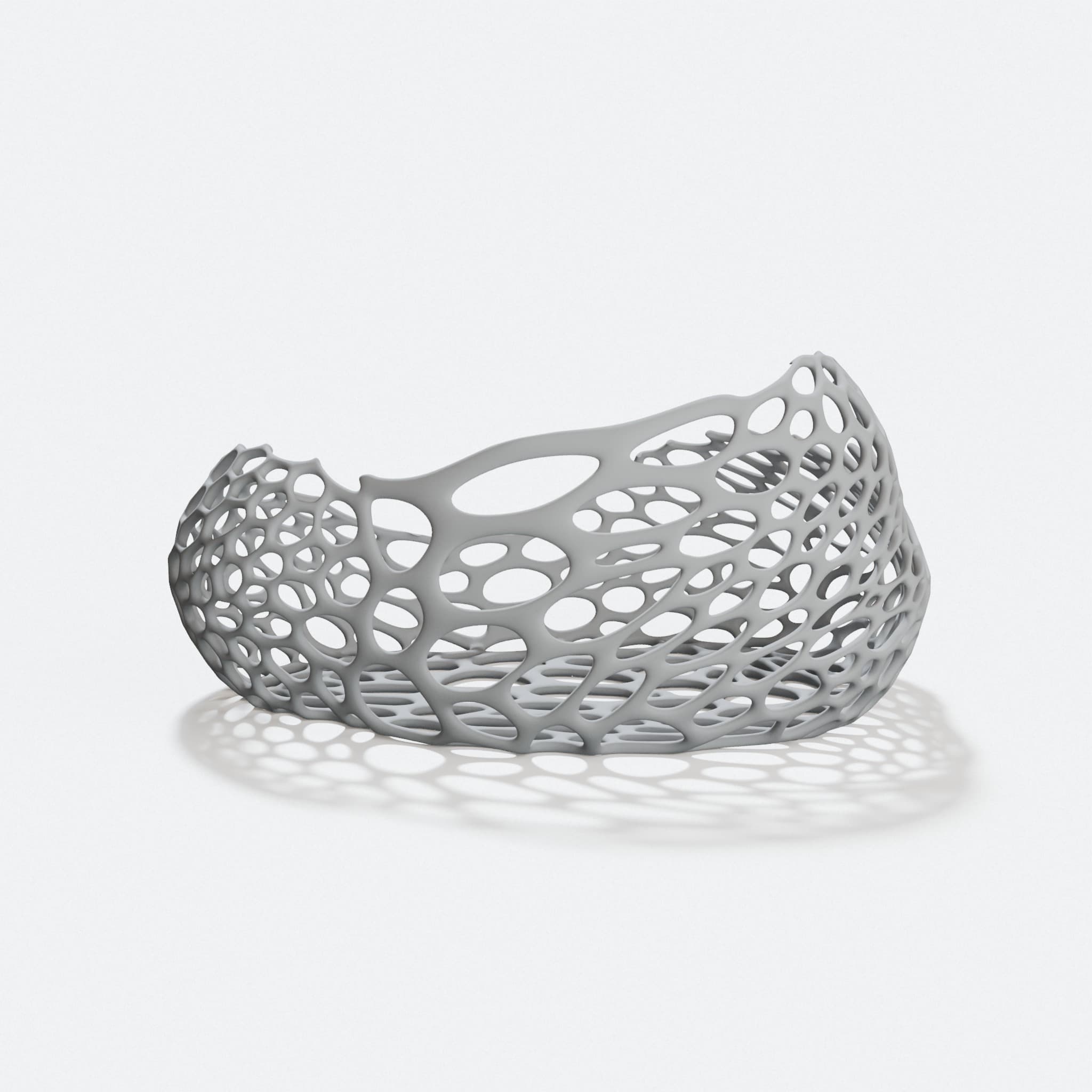 Voronoi Open Pattern Bowl for Home Decor