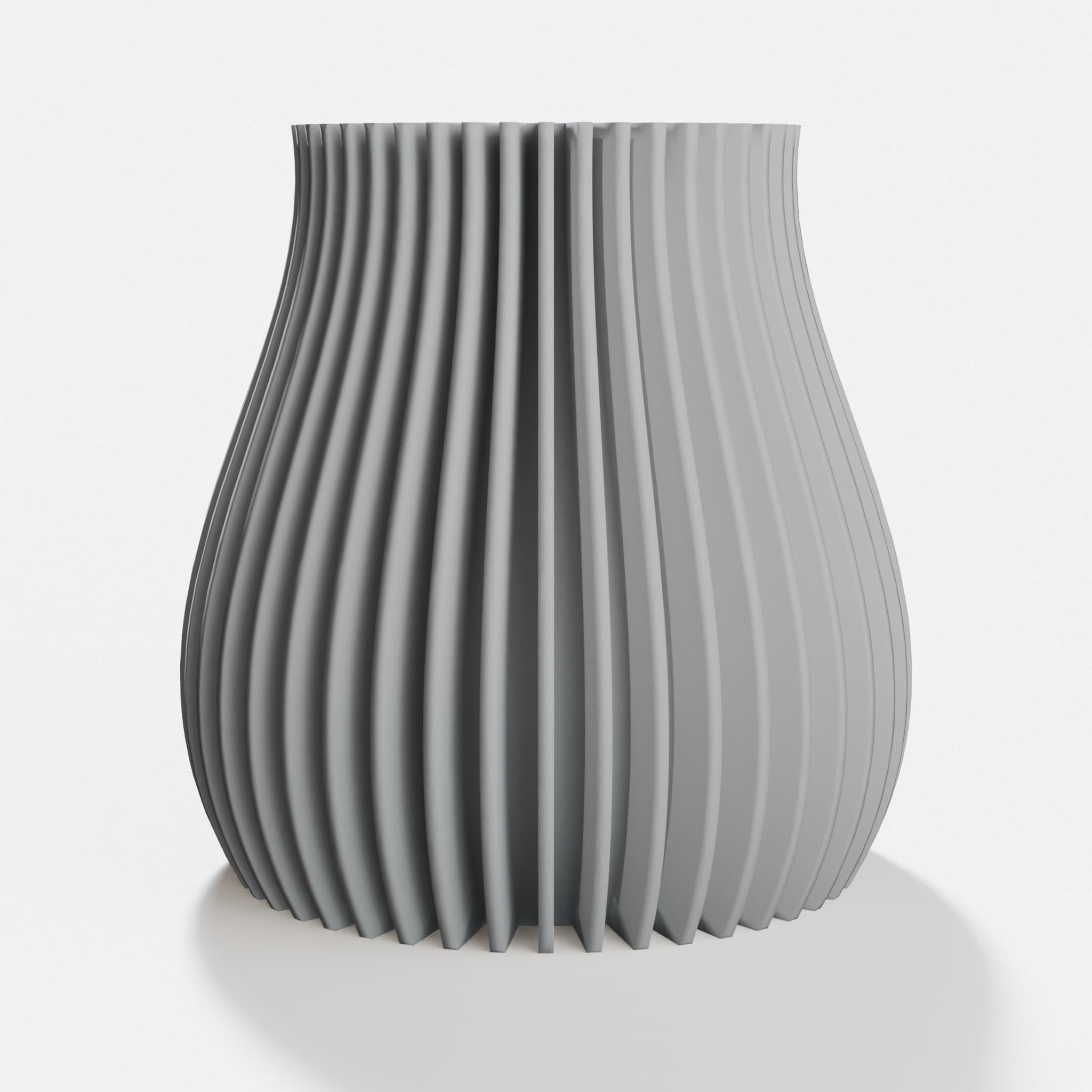 Linear Abstract 3D Printed Vase for Home Decor