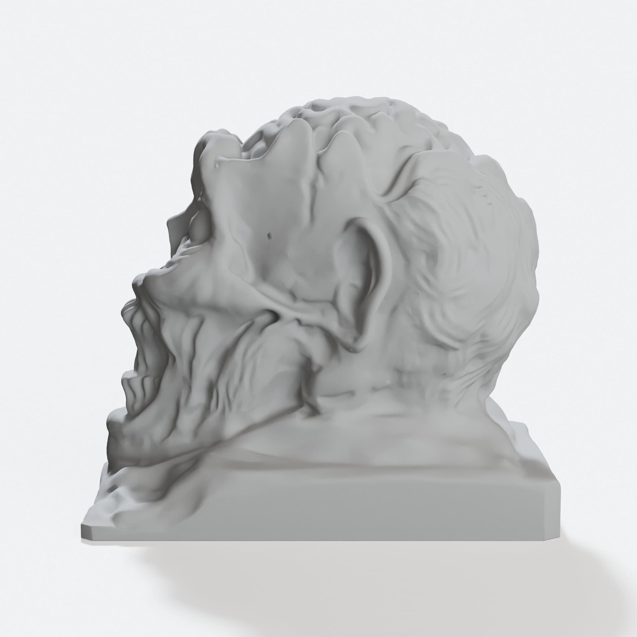 Brain Zombie 3D Printed Ornament or Candy Bowl