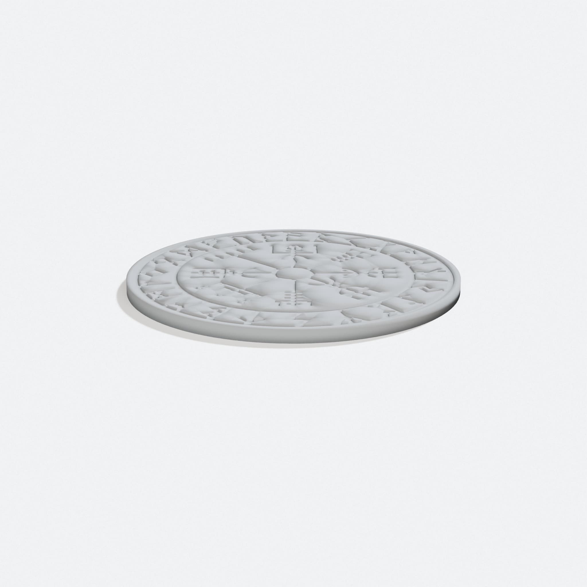 Viking Vegsivir 3D Printed Home Decor Coaster