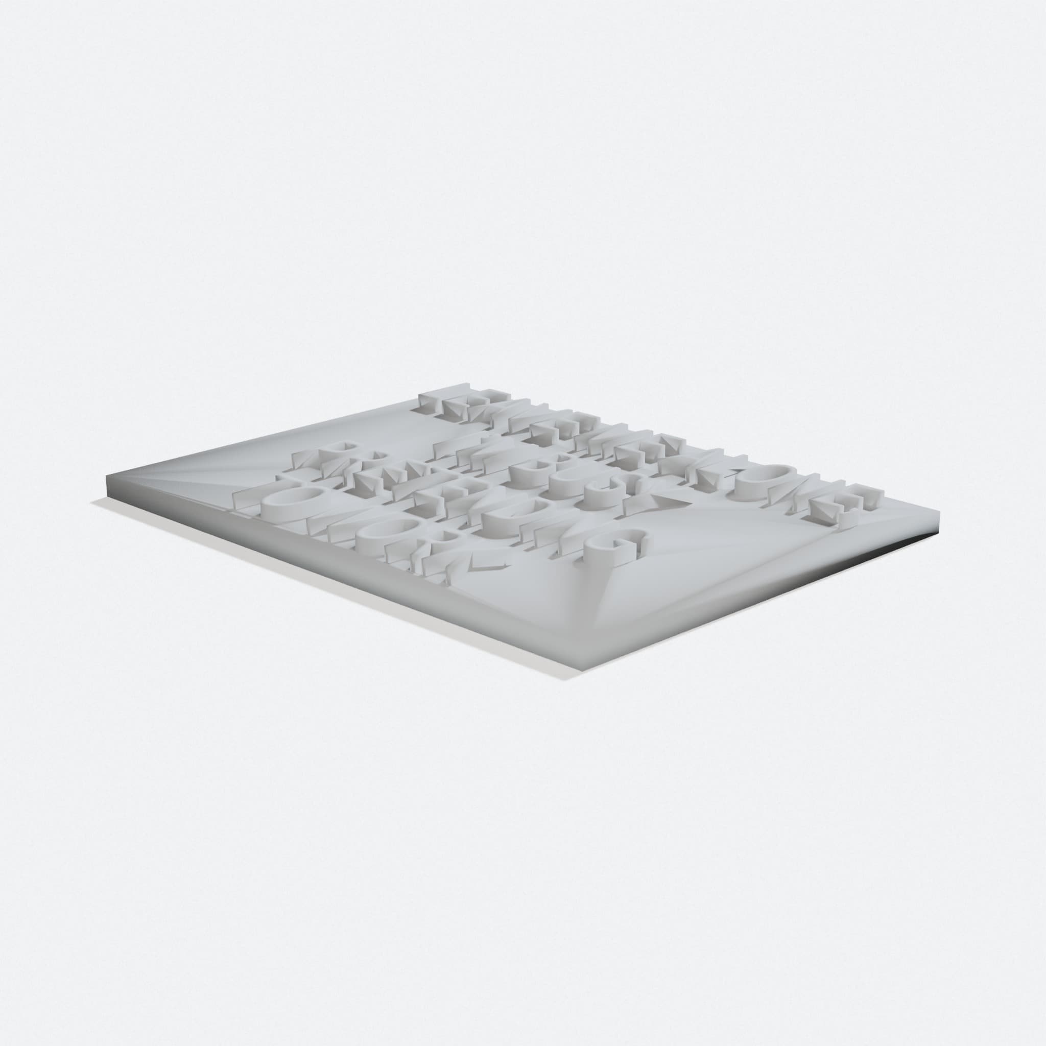 3D Printed Funny Home Decor Board 90x70mm