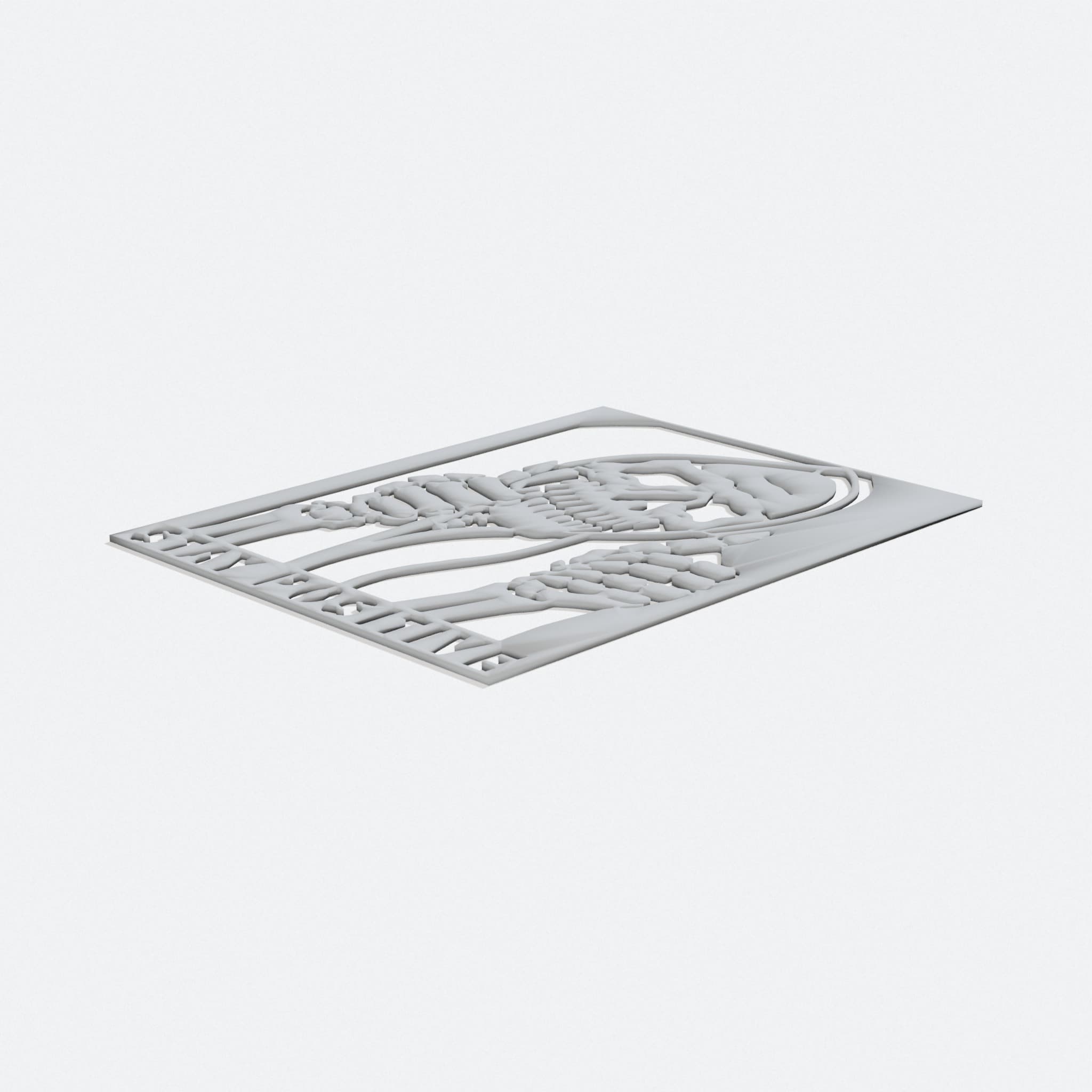 Stay Positive Reaper 3D Printed Home Decor Stencil