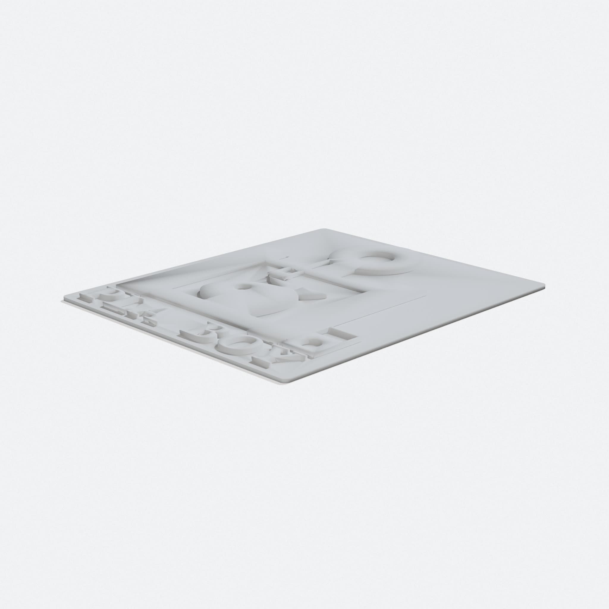 PLA Boy Girl 3D Printed Home Decor Wall Sign