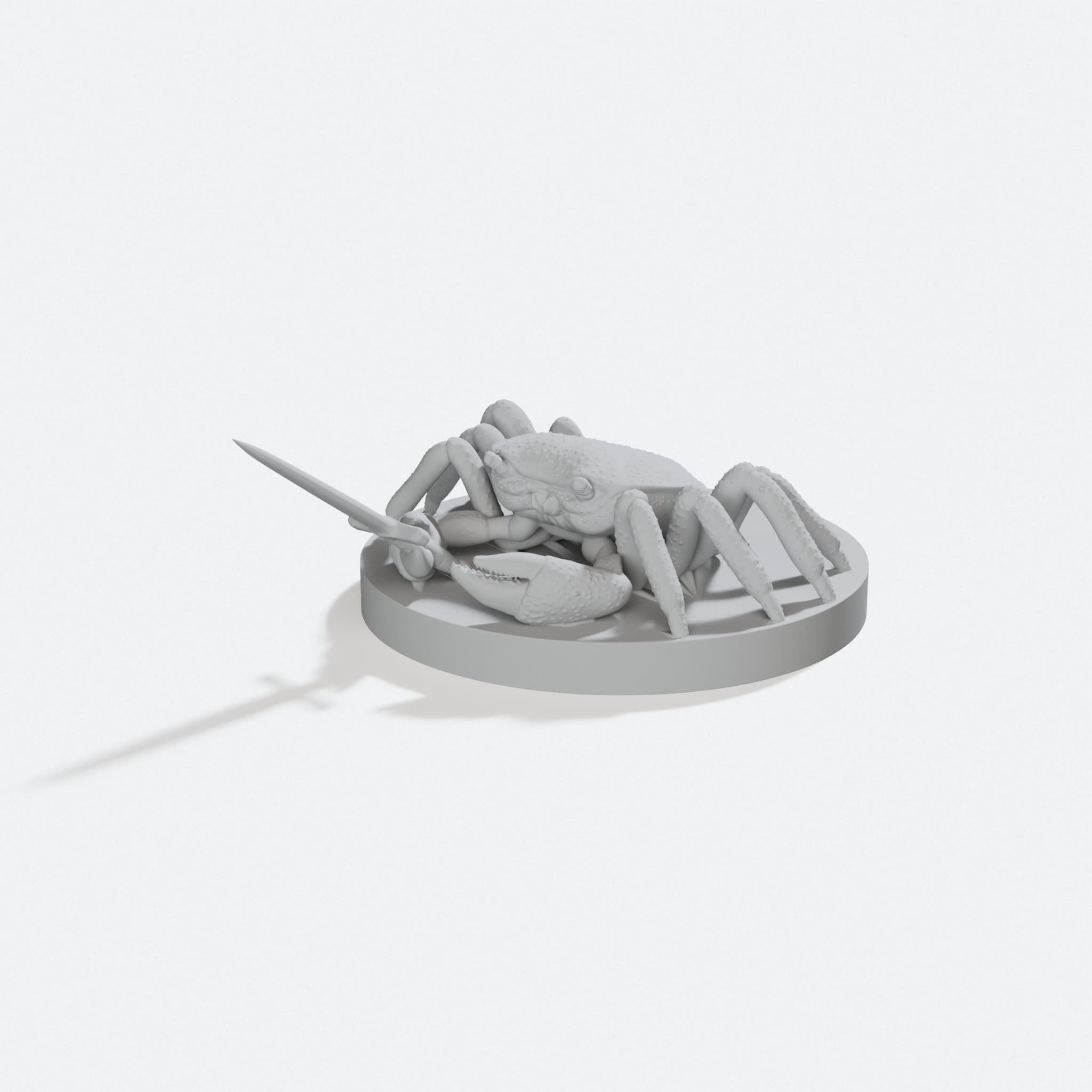 Crab with a Knife 3D Printed Toy