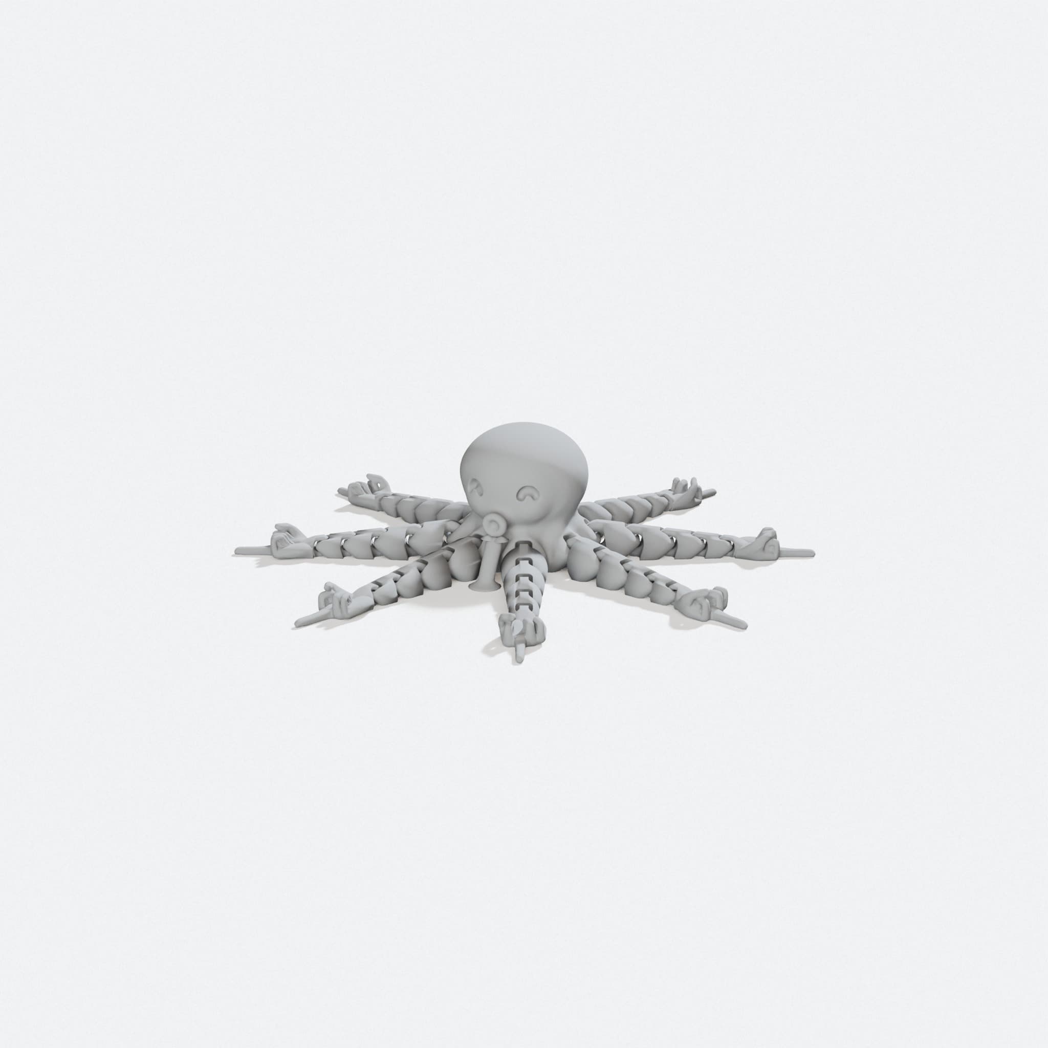Middle Finger Octopus 3D Printed Toy