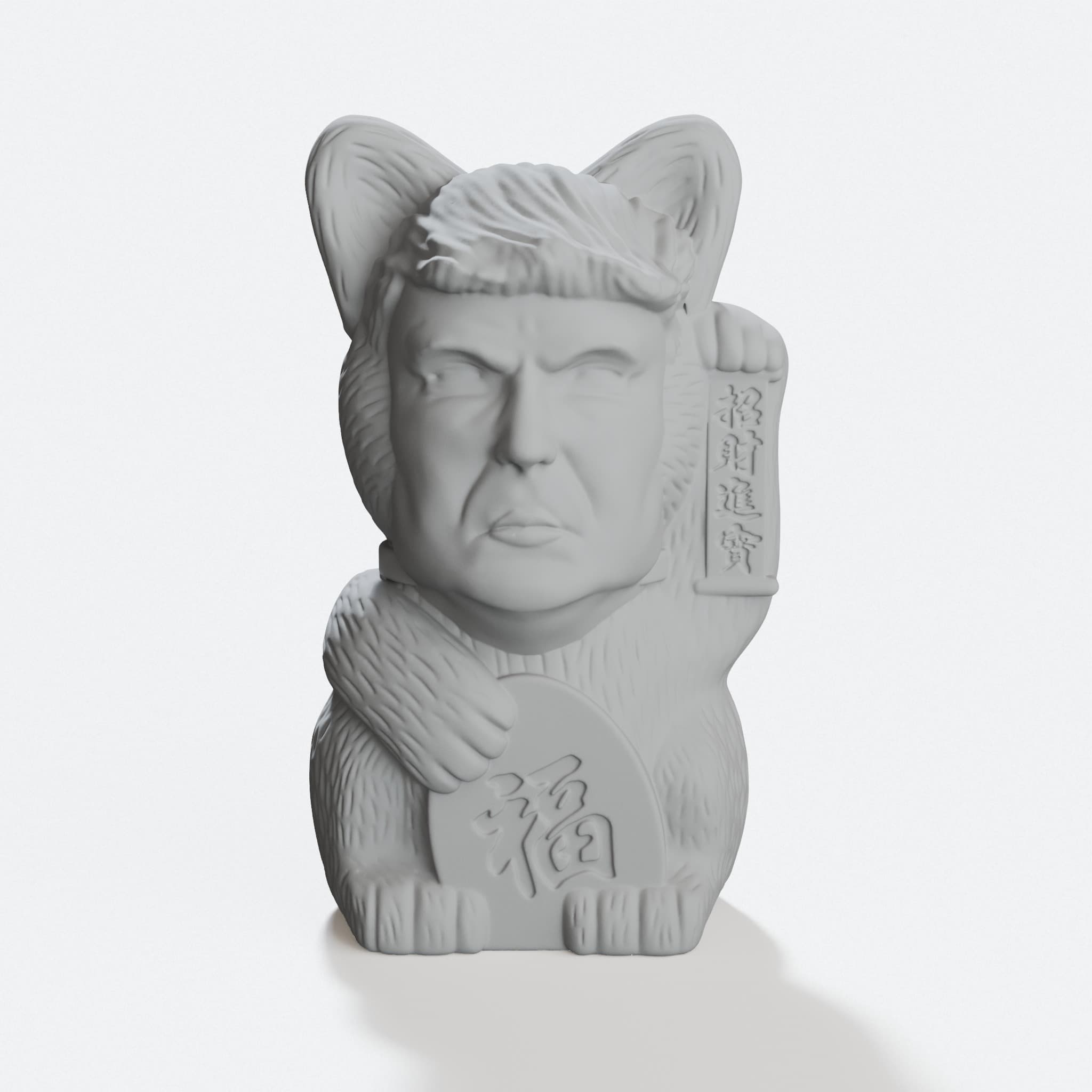 Cat Trump 3D Printed Home Decor Statue