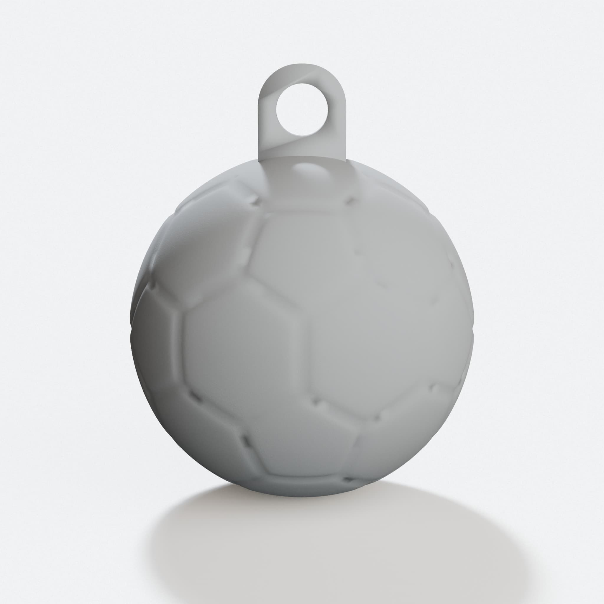 3D Printed Football Keychain Compatible with Ring