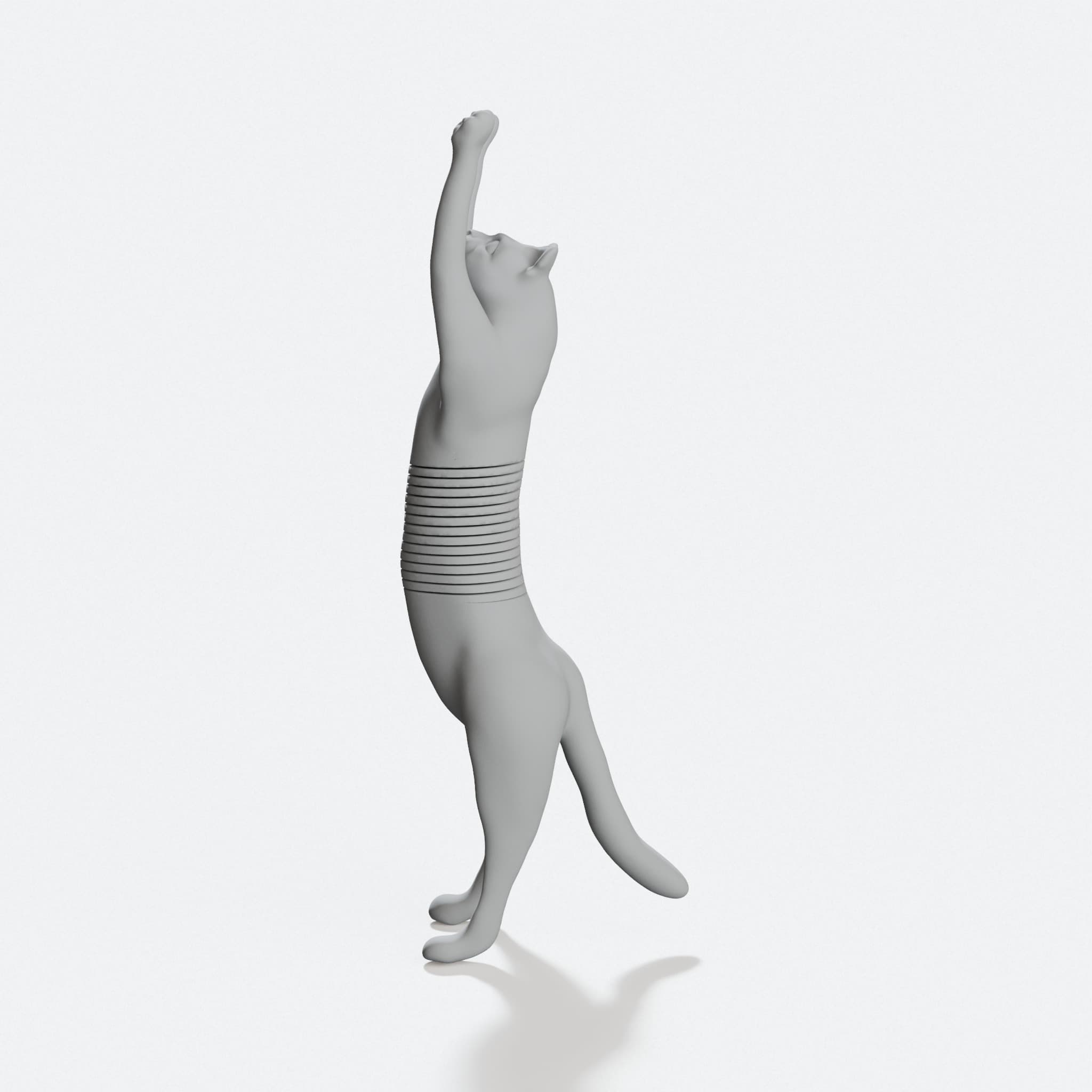 Hug Me Spring Cat 3D Printed Toy