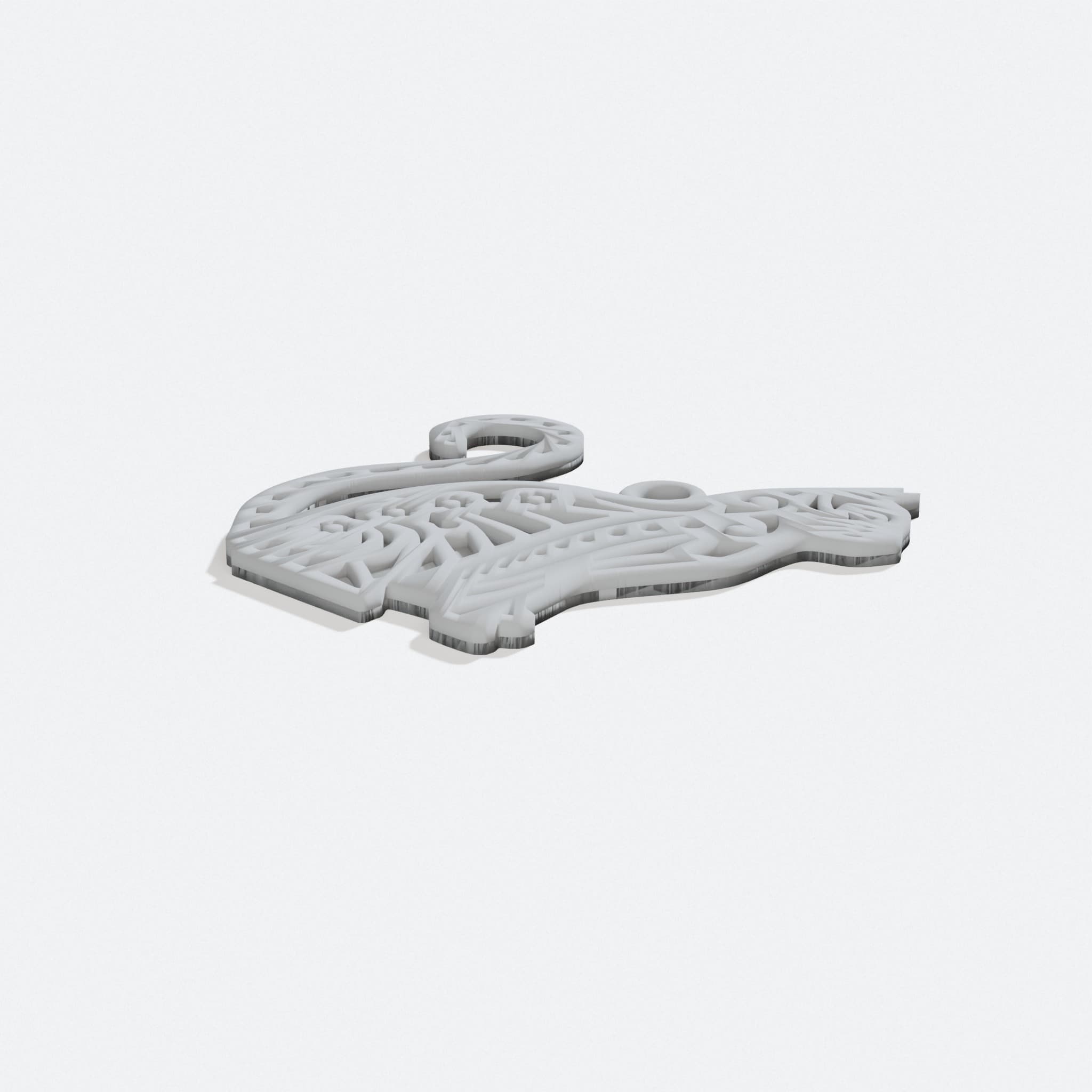 Cat Keychain - 3D-Printed Llavero Gato
