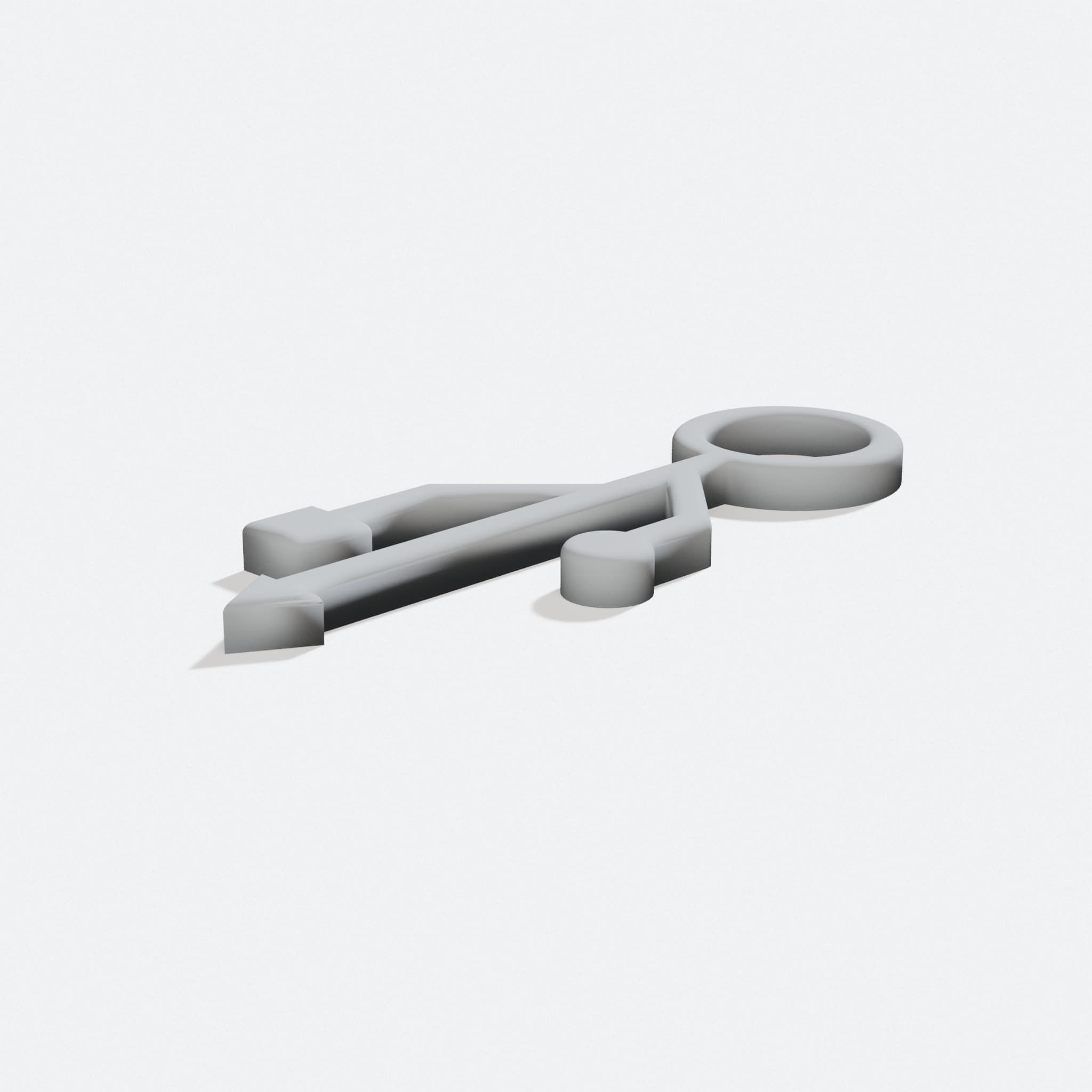 USB Logo Pendant Keychain for Tech Lovers