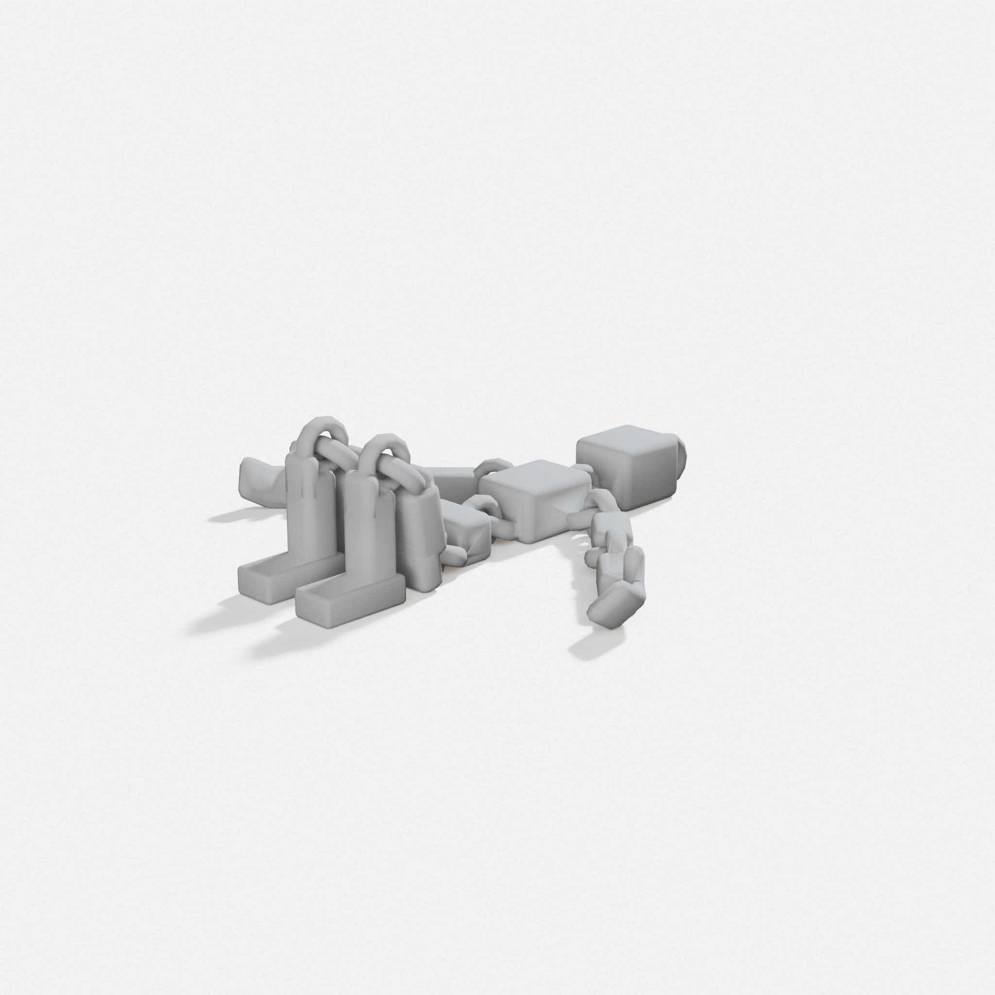 3D Printed Ragdollbot with Head Link Keyring