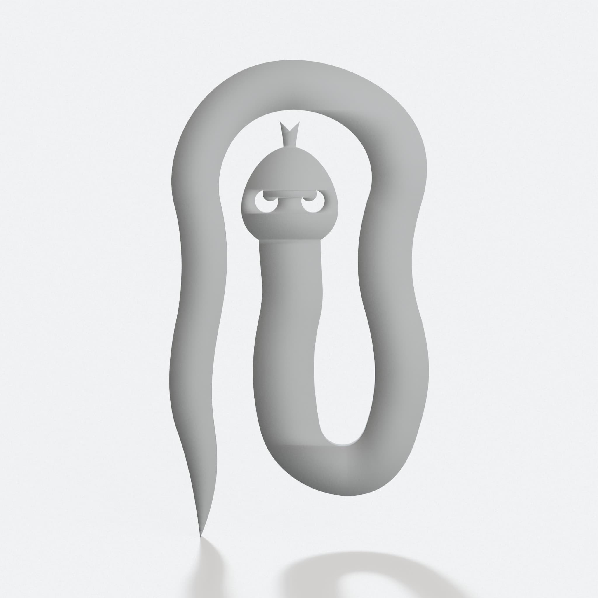 Snake 3D Printed Bookmark for Readers
