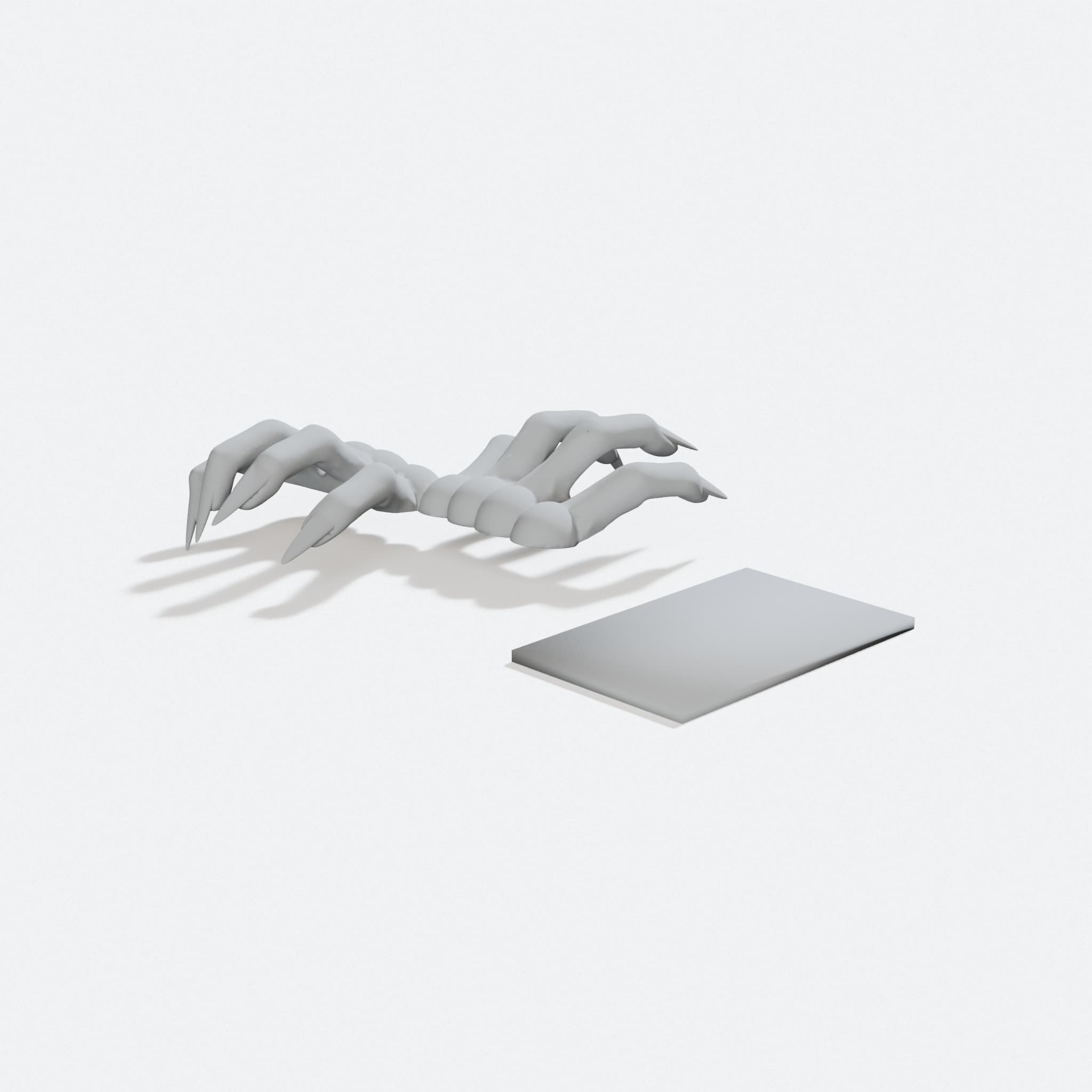 Devil Hands 3D Printed Bookmark