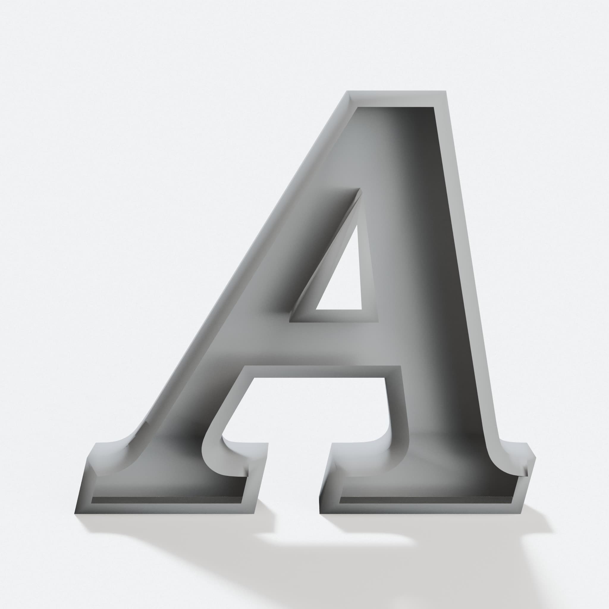 Bookman Old Style Alphabet Letter Set for Decor