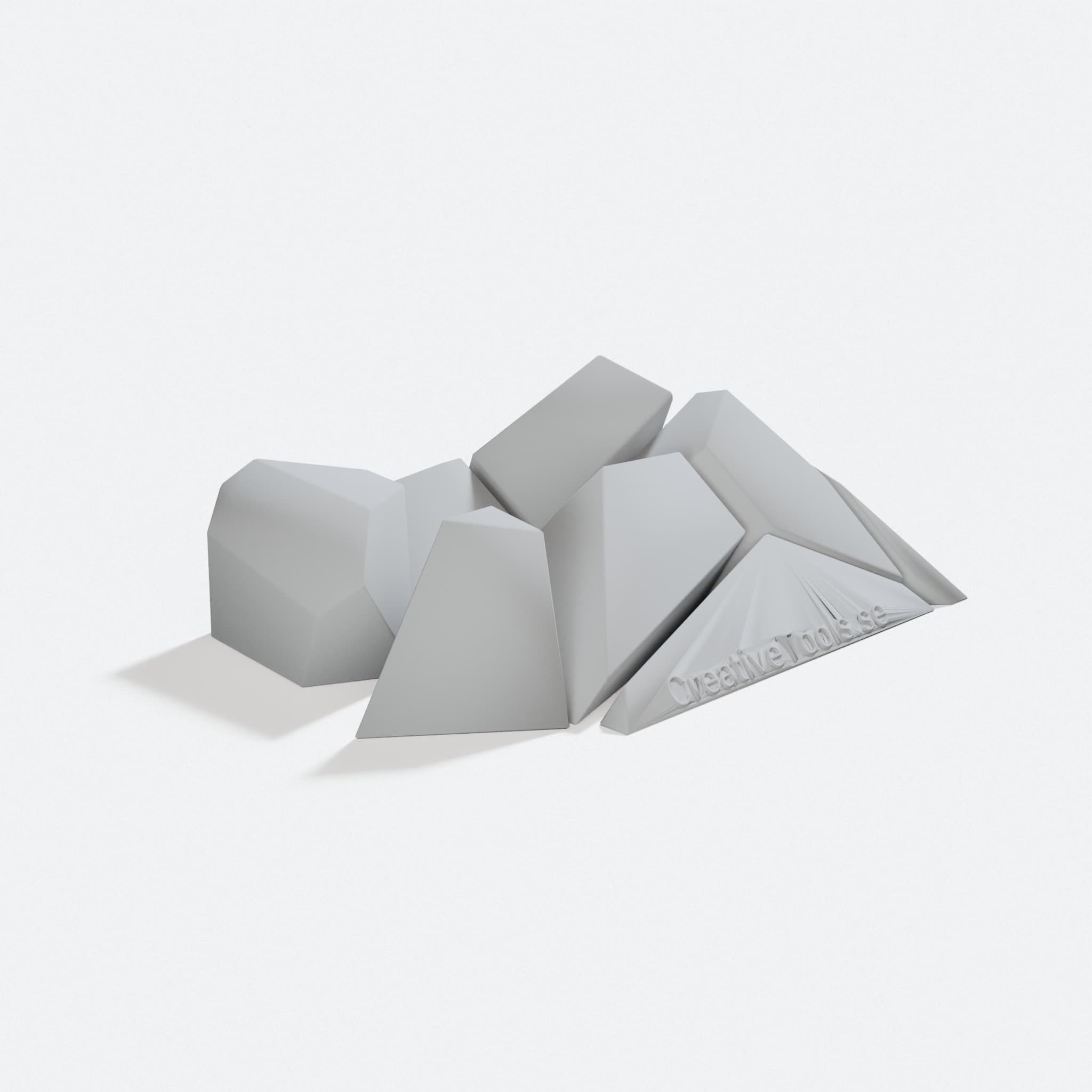 Voronoi Fracture 3D Printed Pyramid Puzzle Toy
