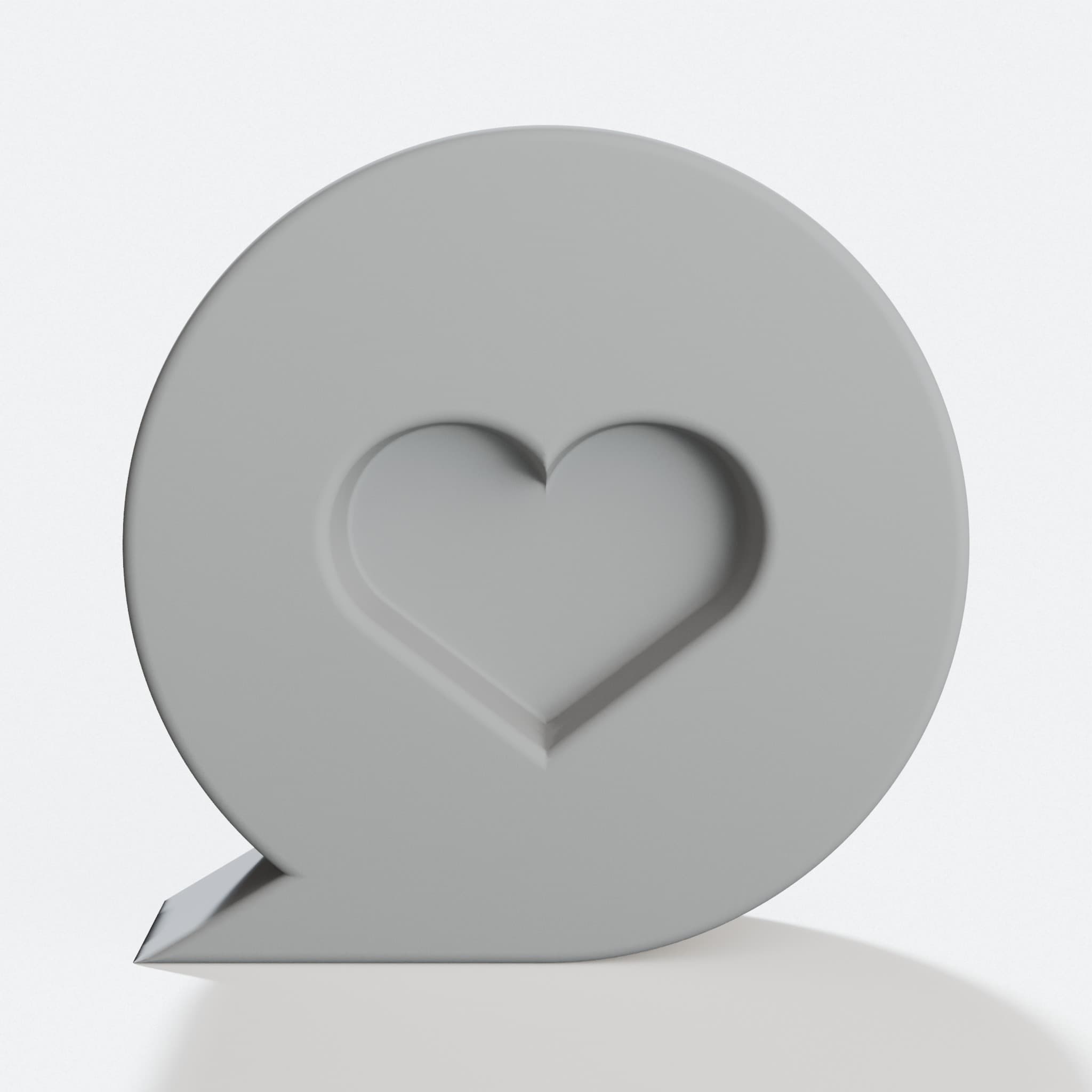 3D Printed Valentine Photo Stand for Desk