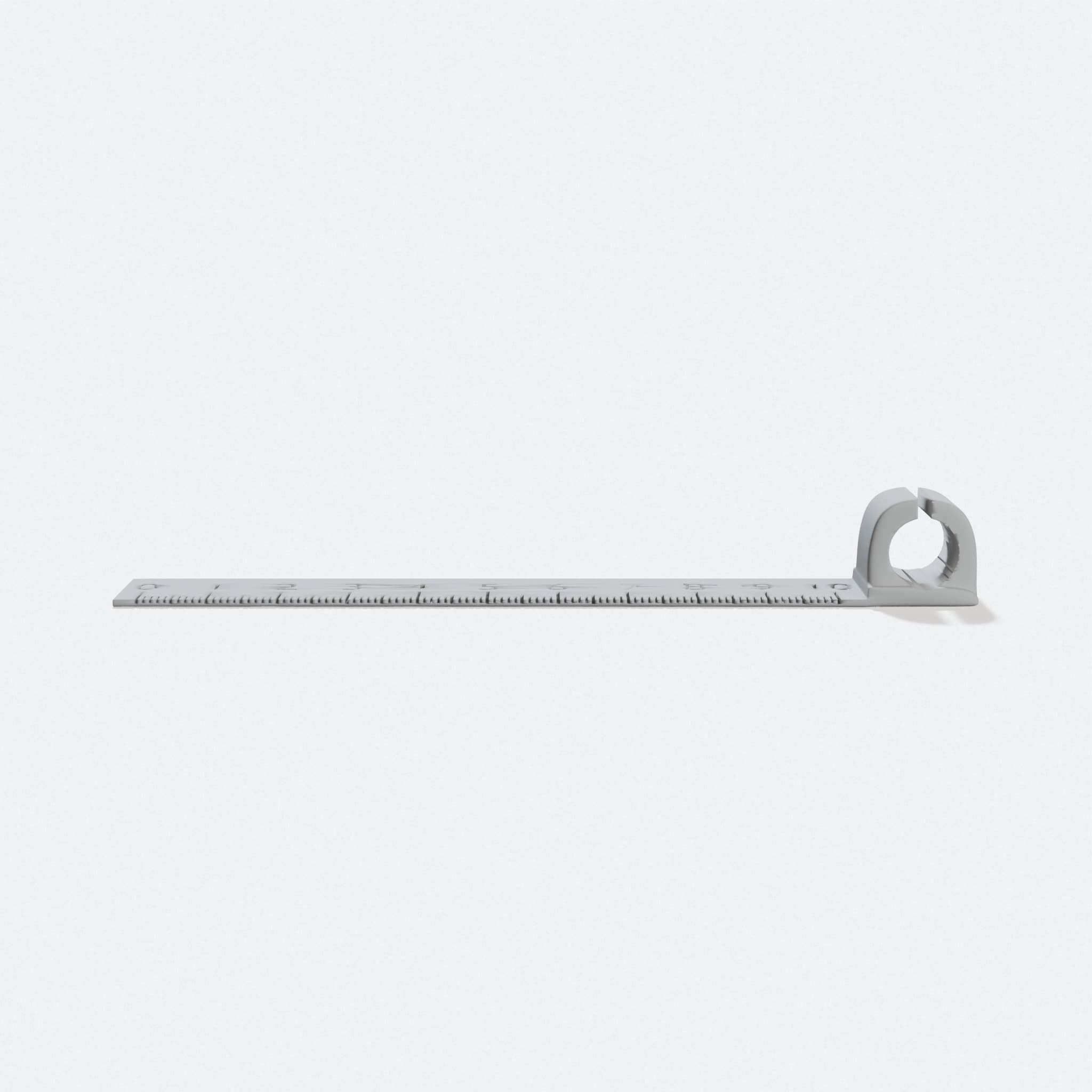 Bookmark mm: 3D Printed Office Ruler and Pen Loop