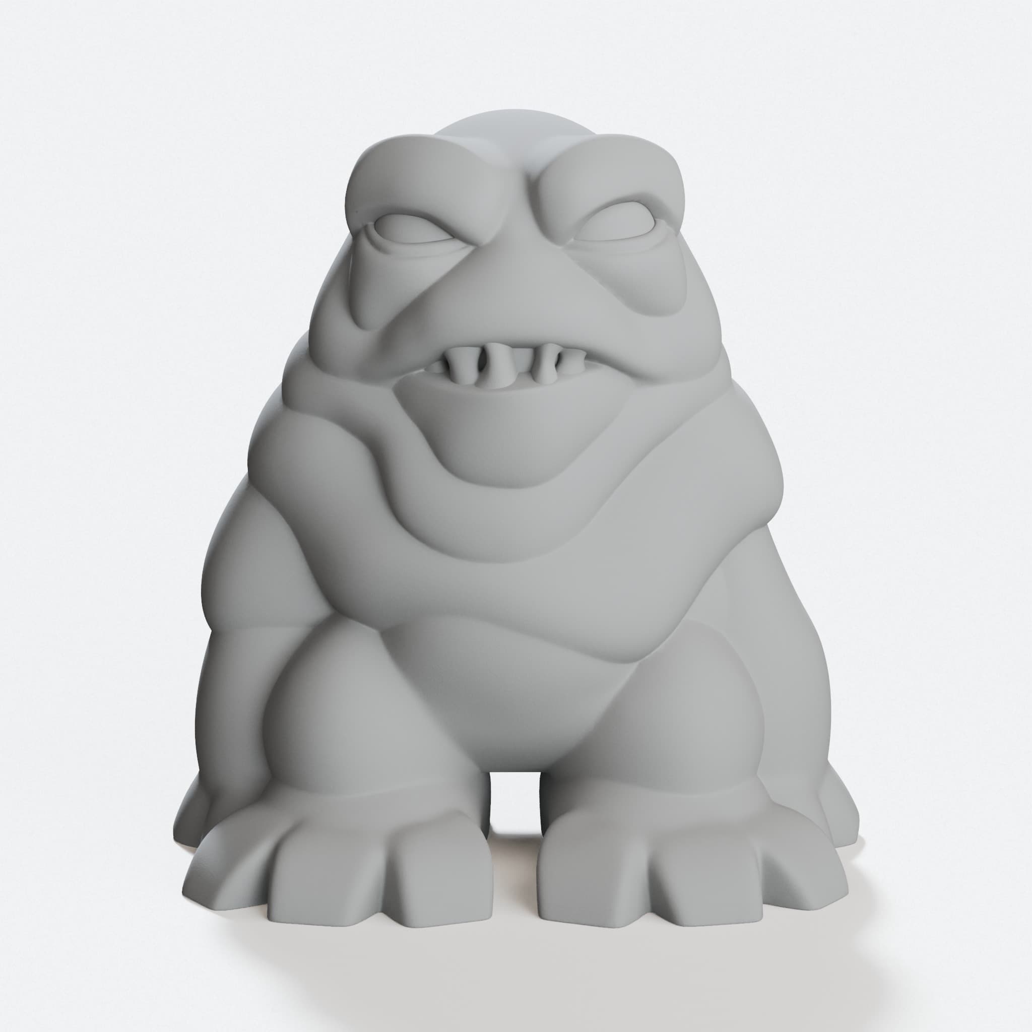 Mini Slime Creature 3D Printed Ornament, Halloween Decor