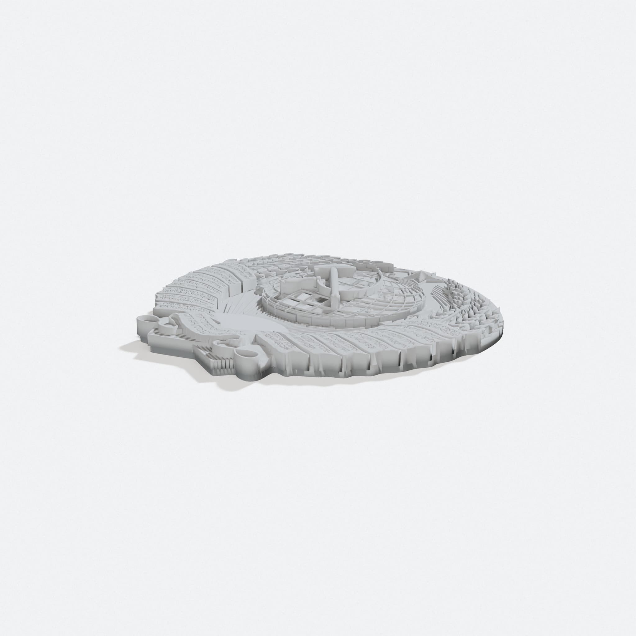 USSR Coat of Arms 3D Printed Ornament Decor