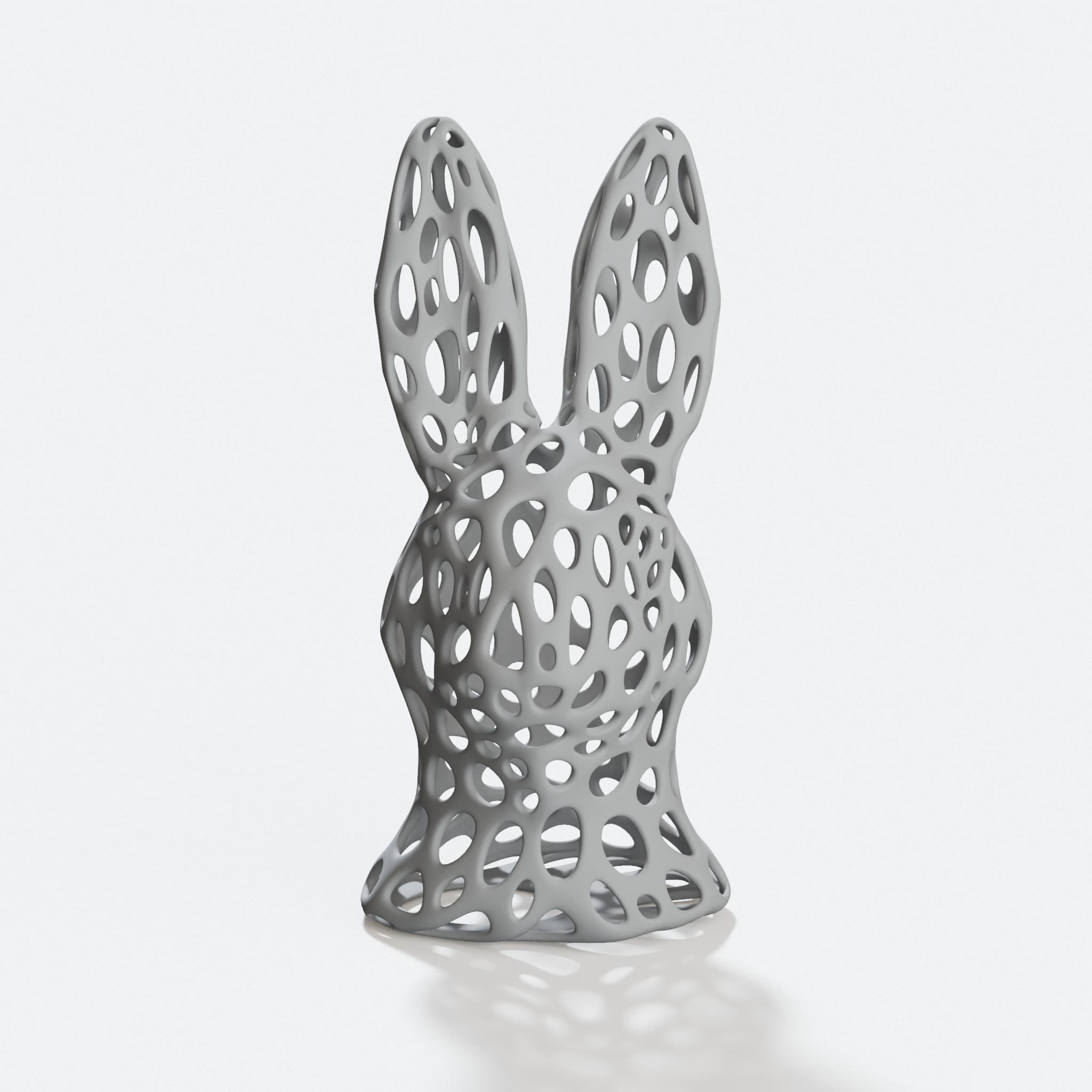 Voronoi Style Bunny Head Easter Decoration