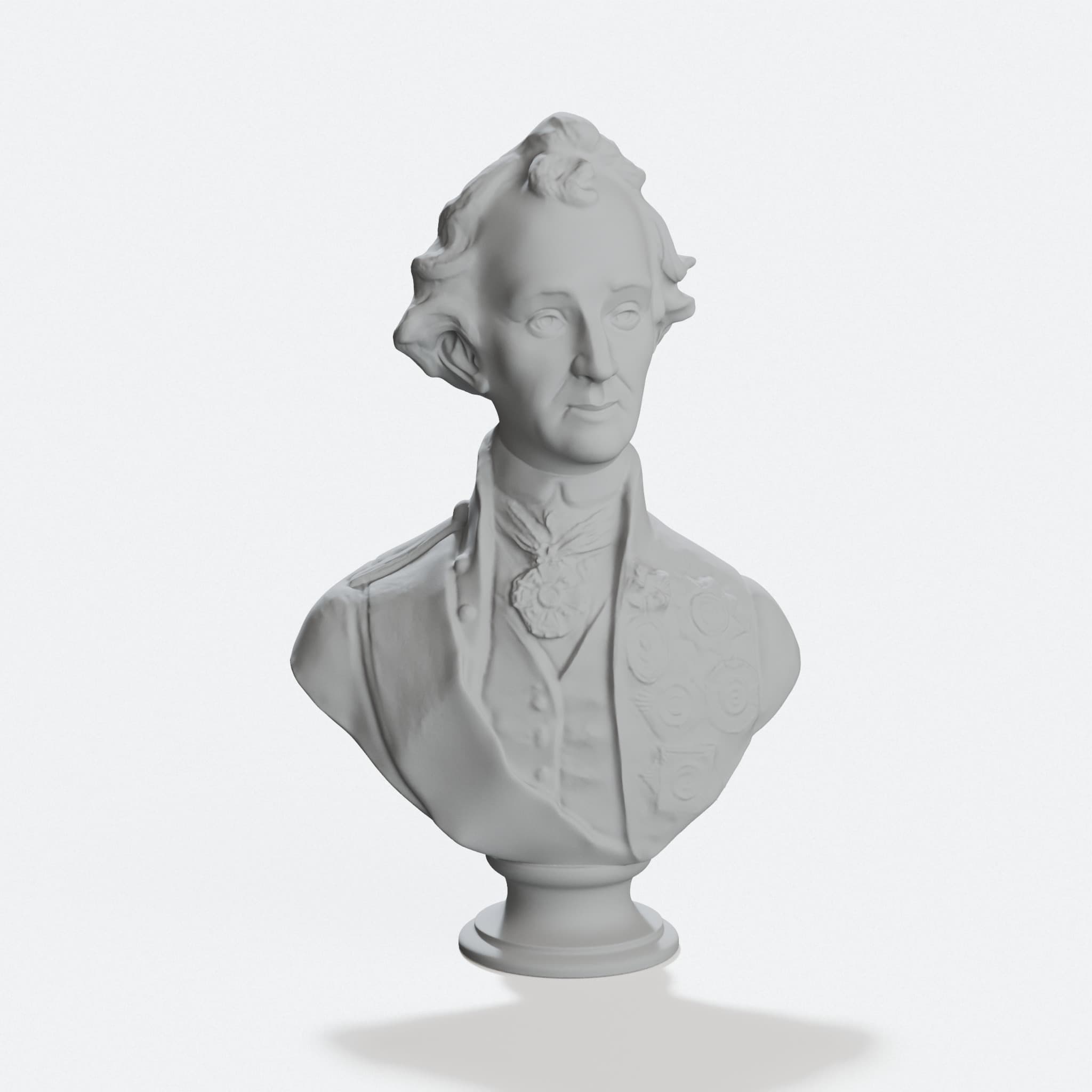 Alexander Suvorov Bust, 3D Printed Home Decor