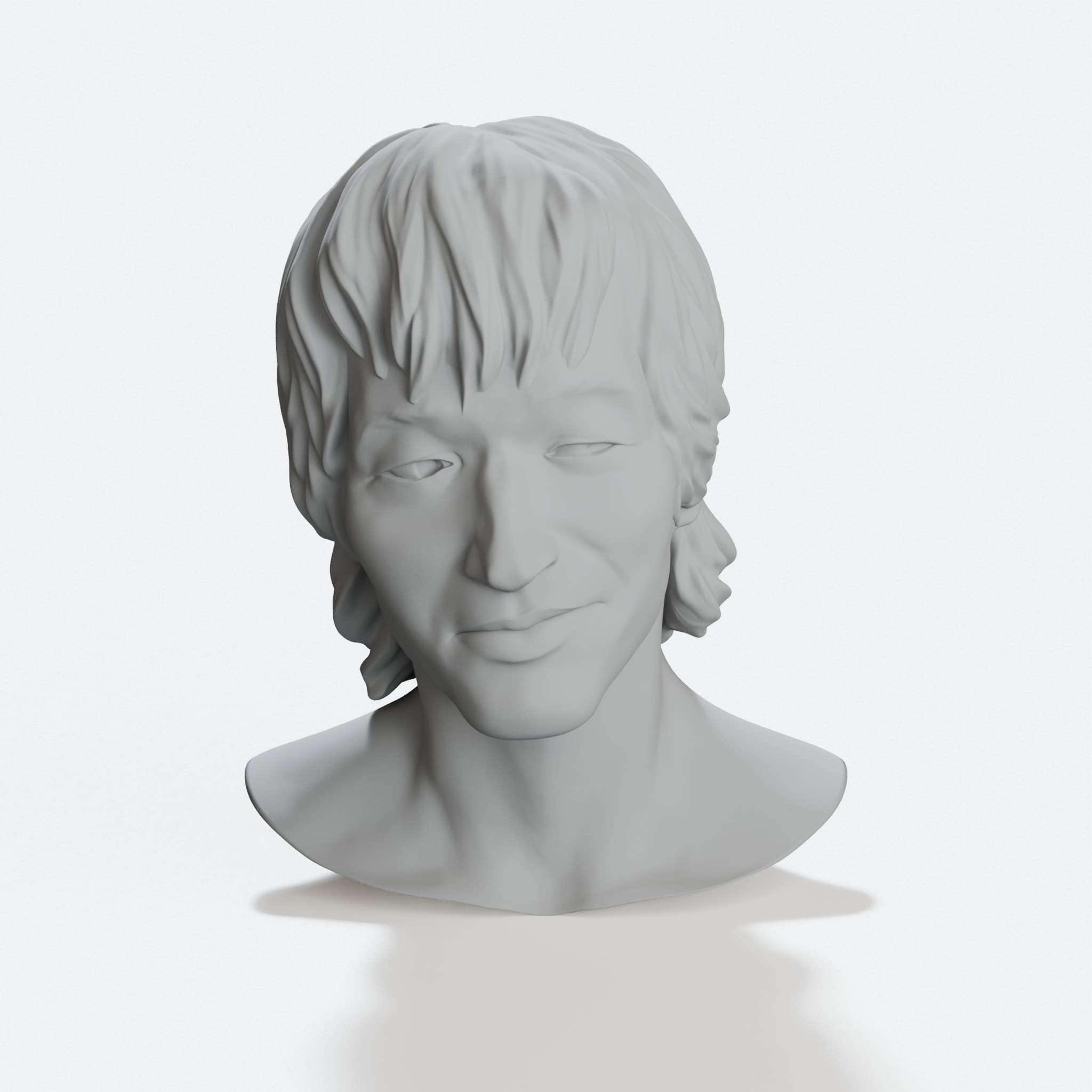 Victor Tsoy Bust 3D Printed Home Decor Statue