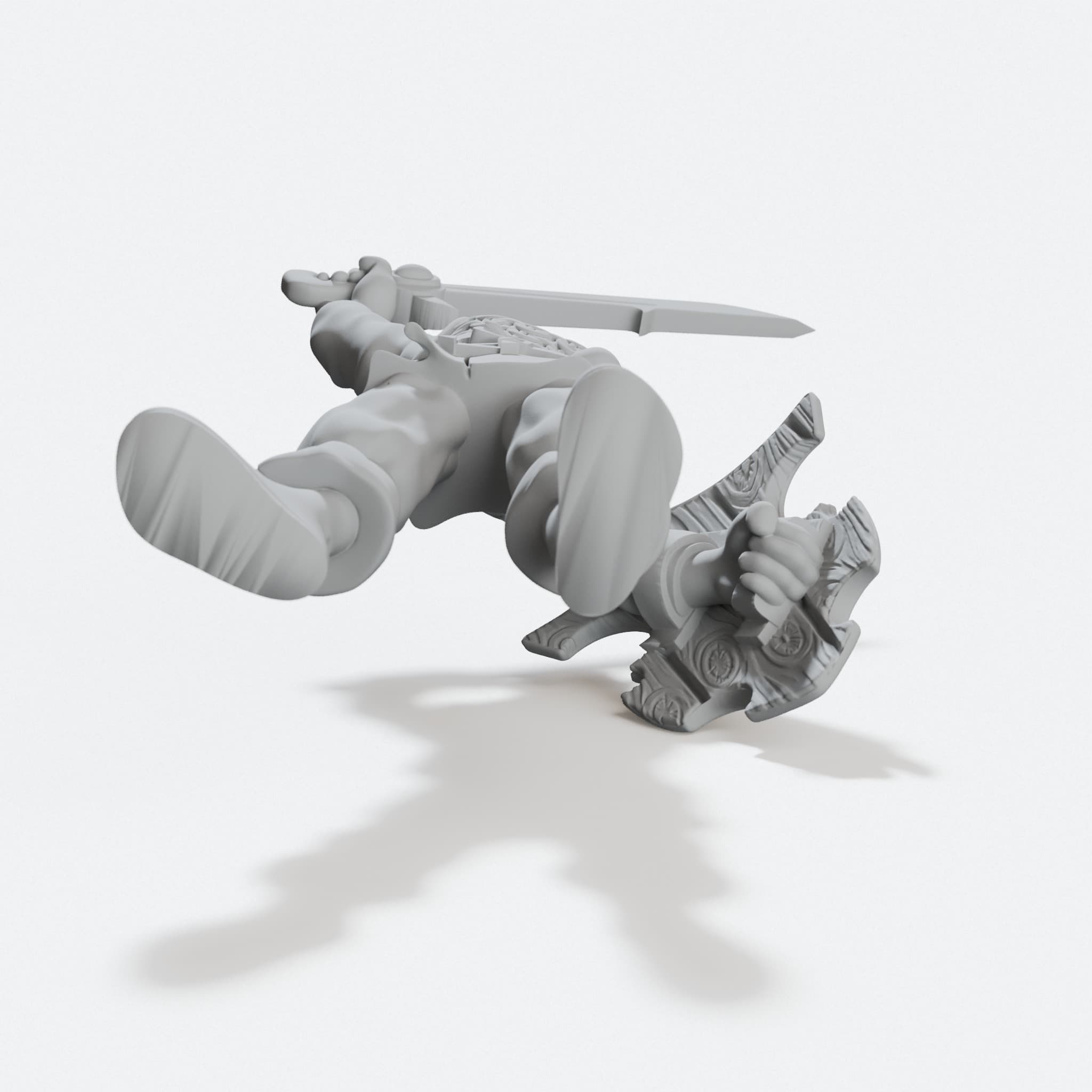 Painting Practice Figure Mk 2 - 3D Printed Toy Miniature