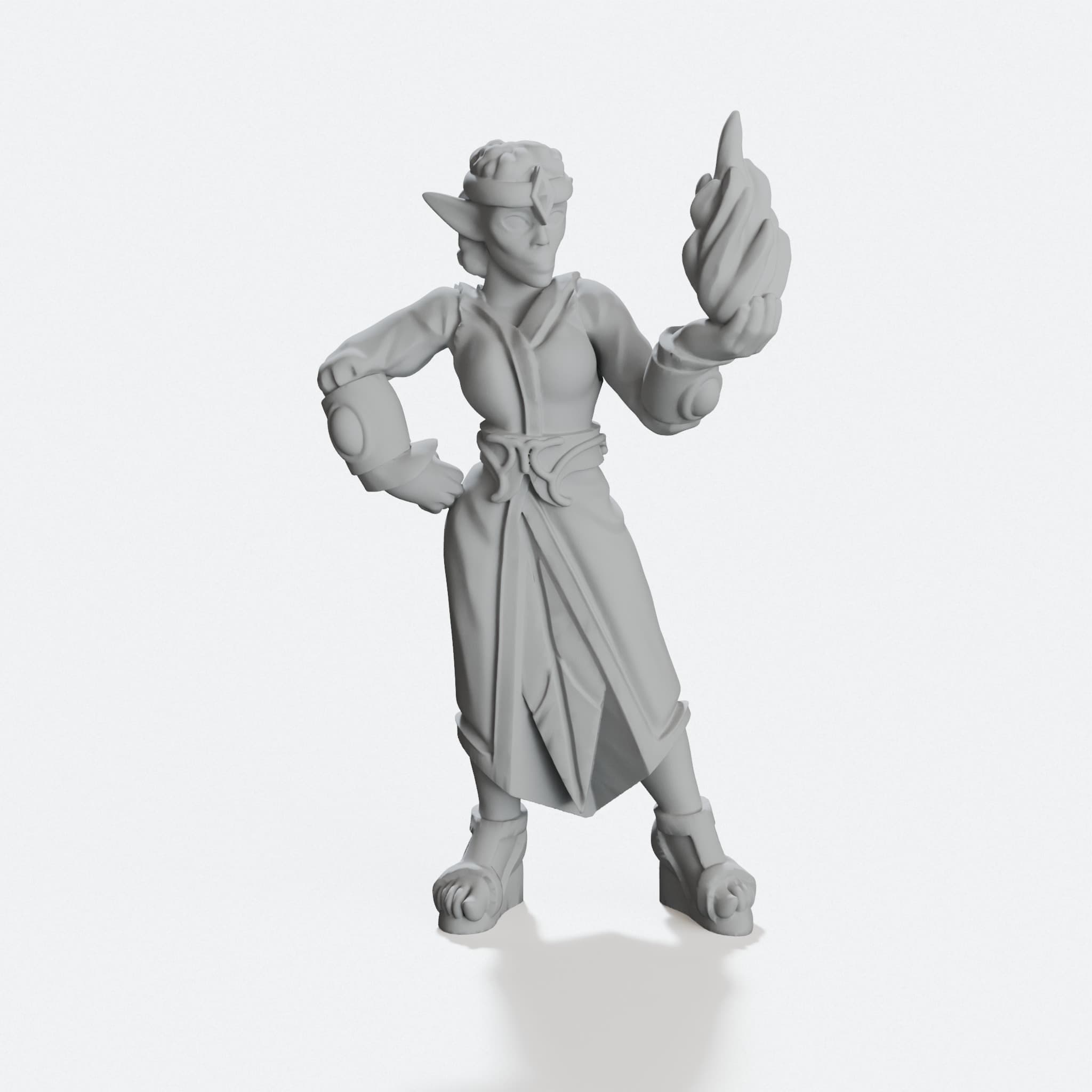 Eladrin Shadow Sorceress Tabletop Mini for D&D