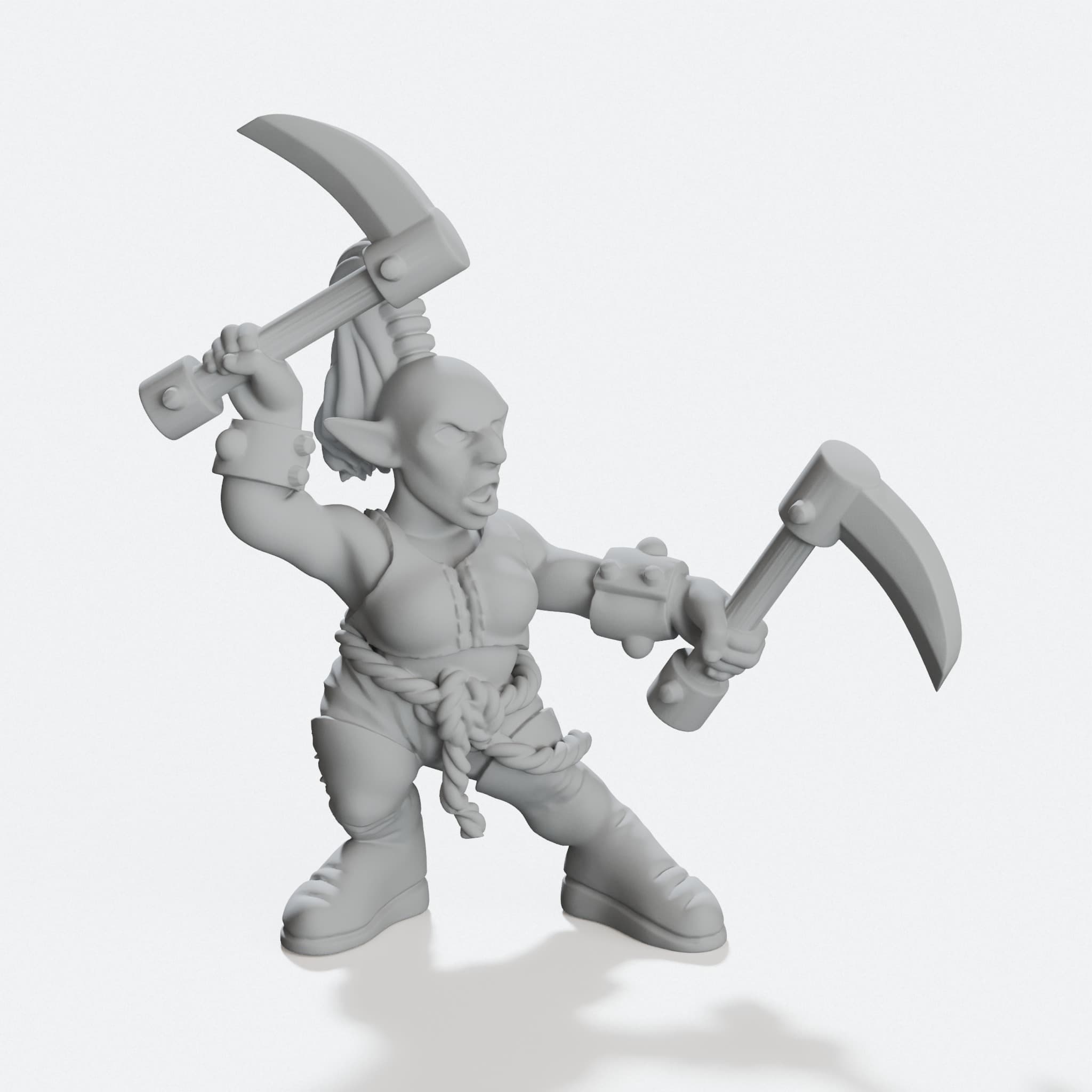 Female Gnome Monk Tabletop Miniature for D&D