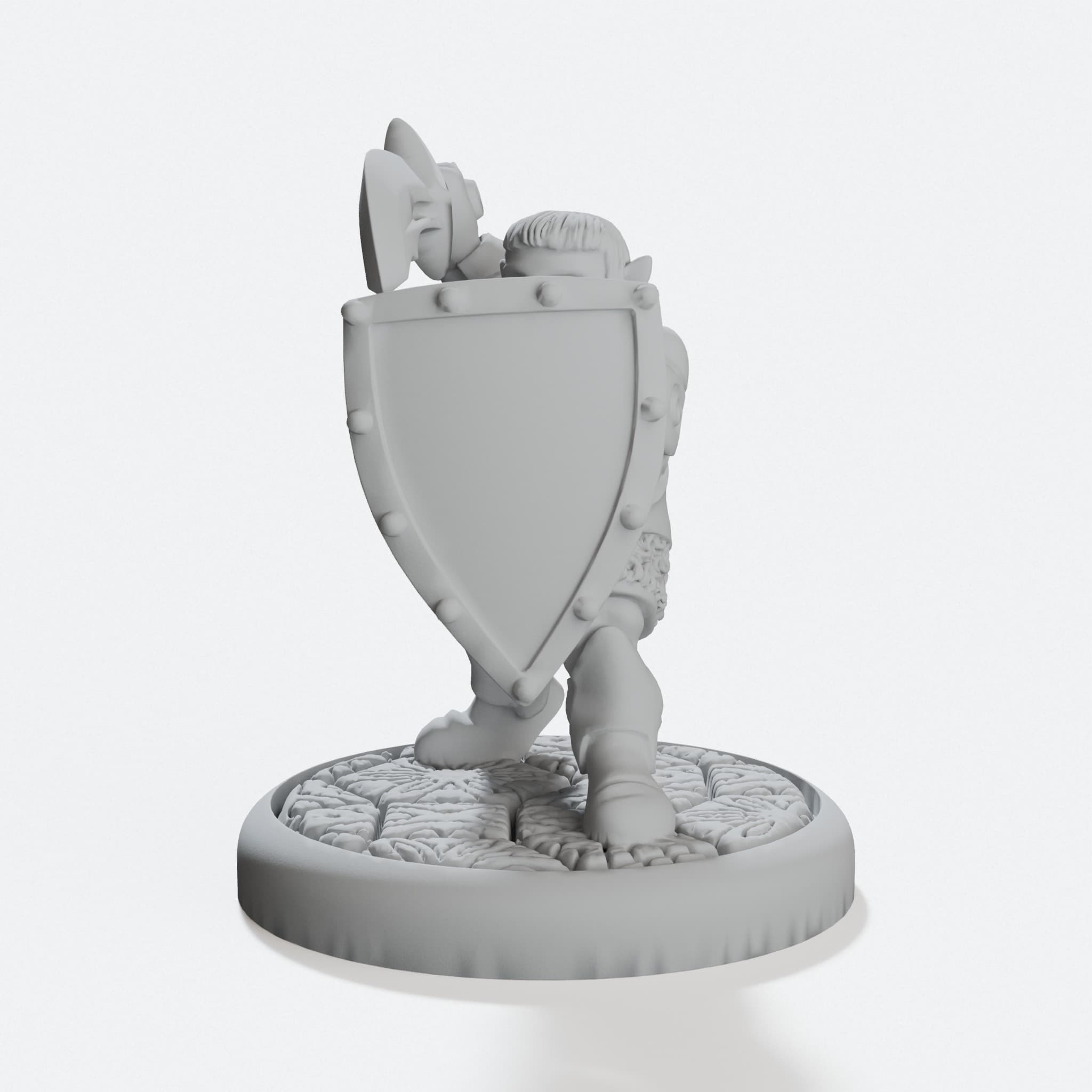 Gnomeo the Paladin Miniature, D&D Tabletop Figure