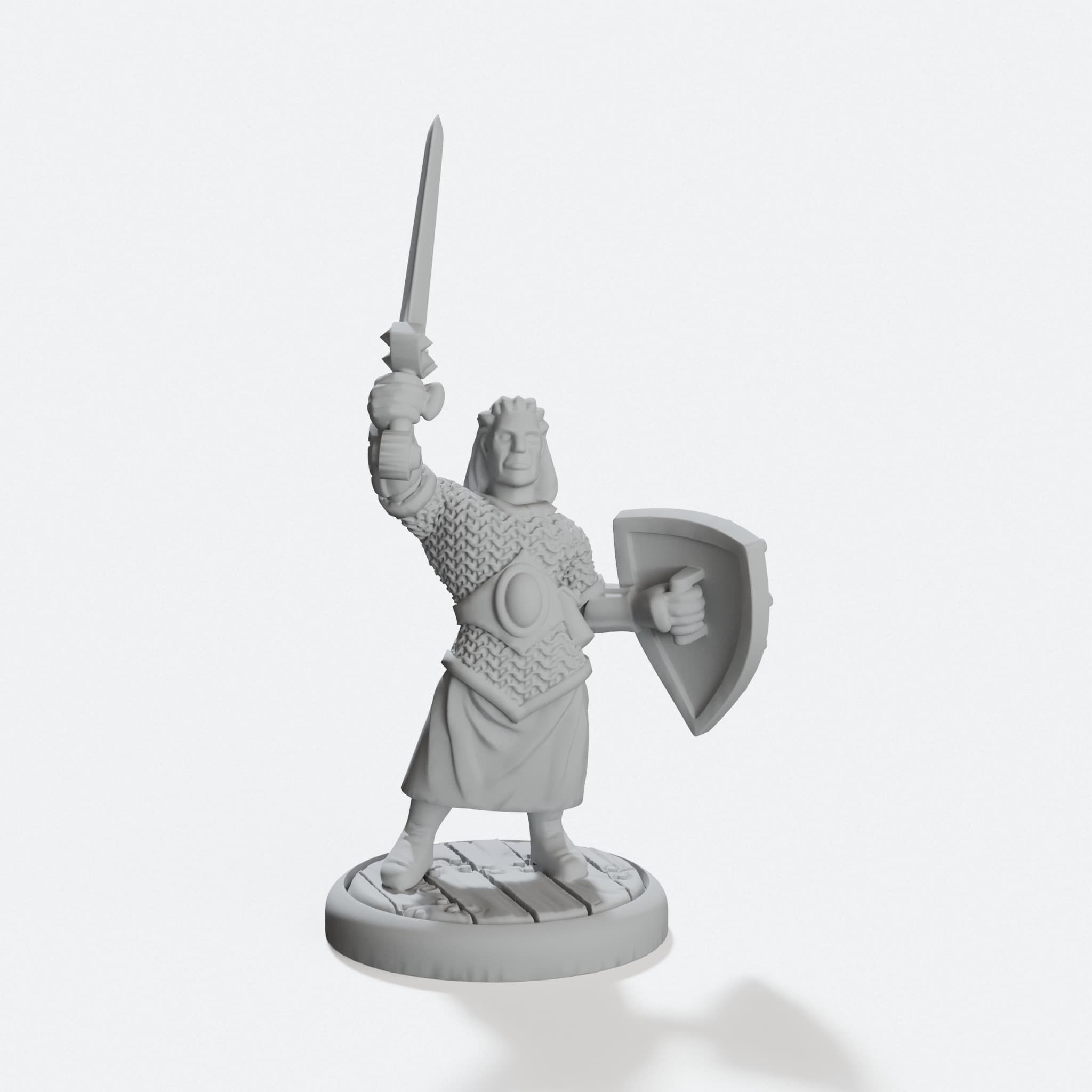 Painting Practice Figure, 3D Printed Warrior Toy