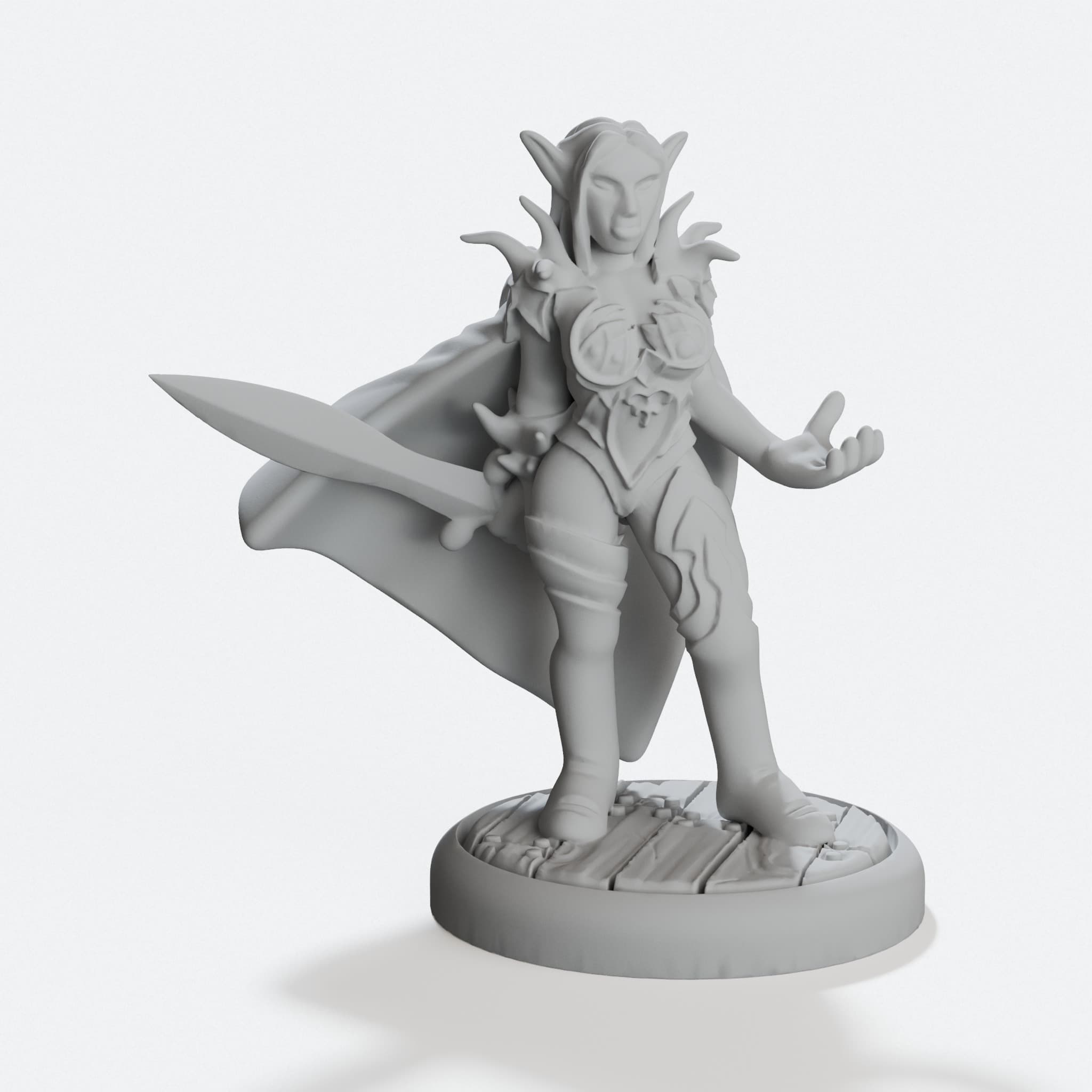 Elven Nature Priest 3D Printed Toy Figure
