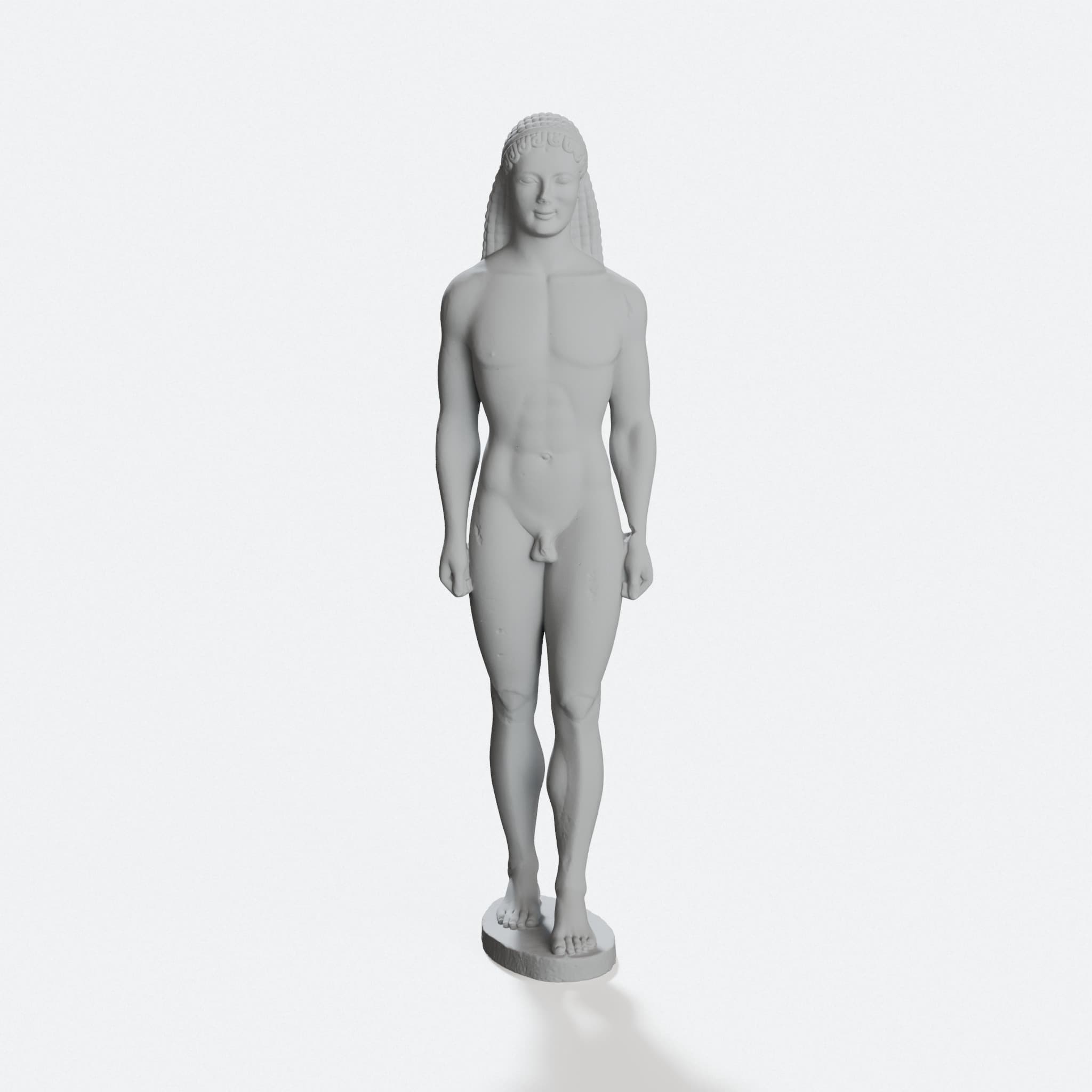 Getty Kouros 3D Printed Home Decor Statue