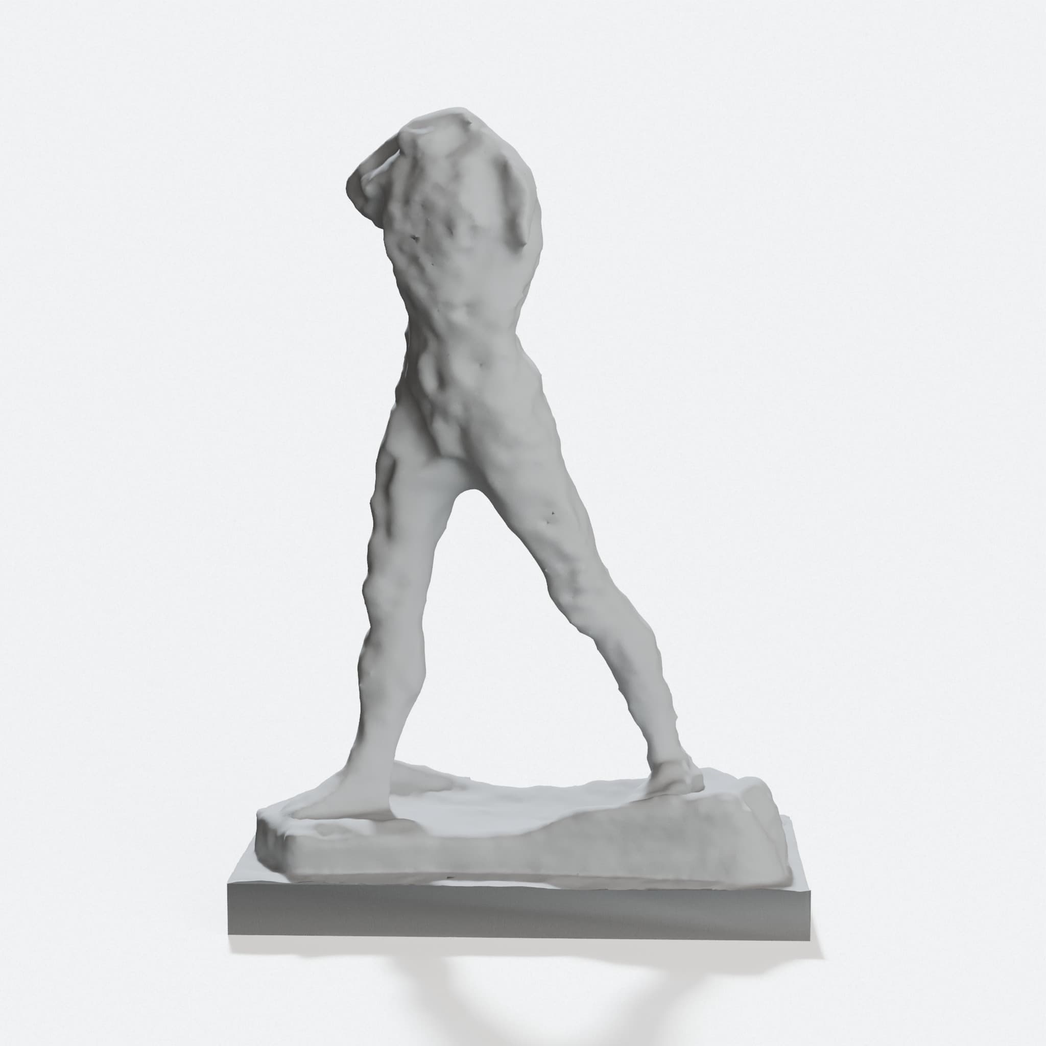 The Walking Man by Rodin – 3D Printed Wall Art Sculpture