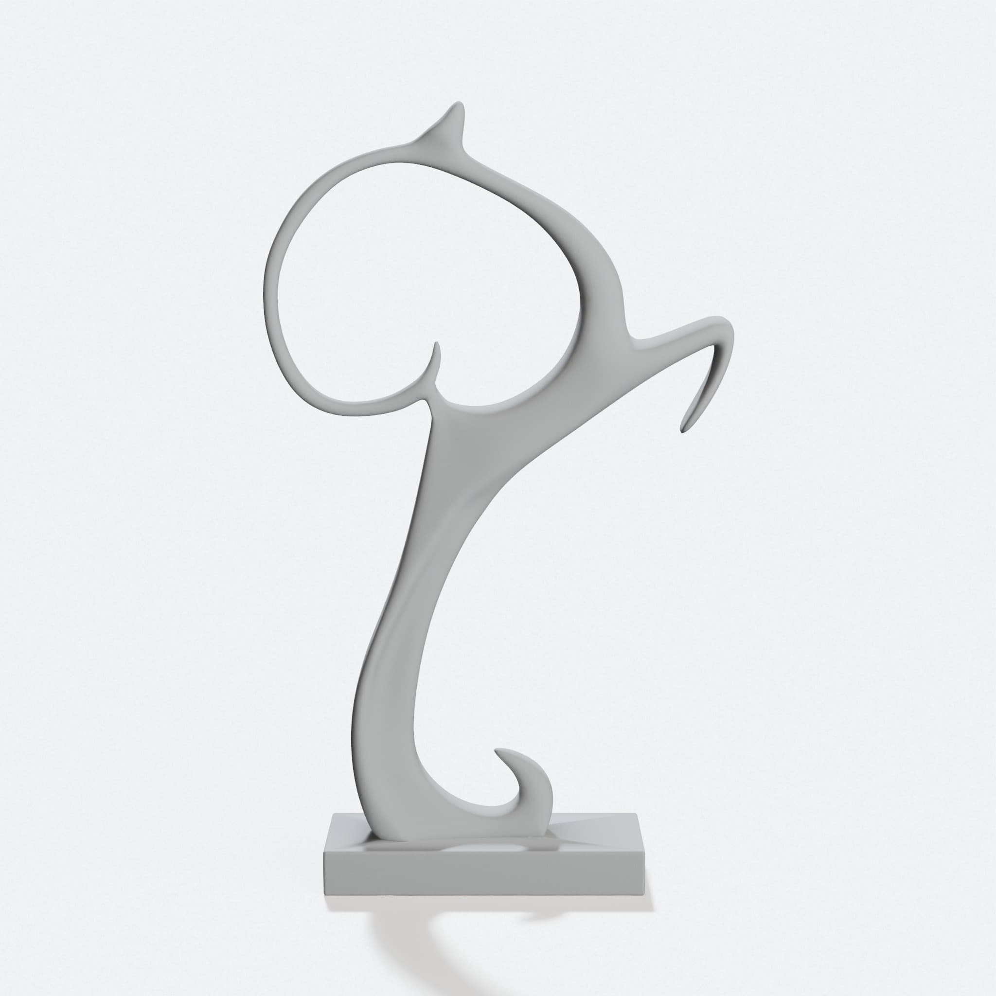 3D Printed Deer Figurine Home Decor Sculpture