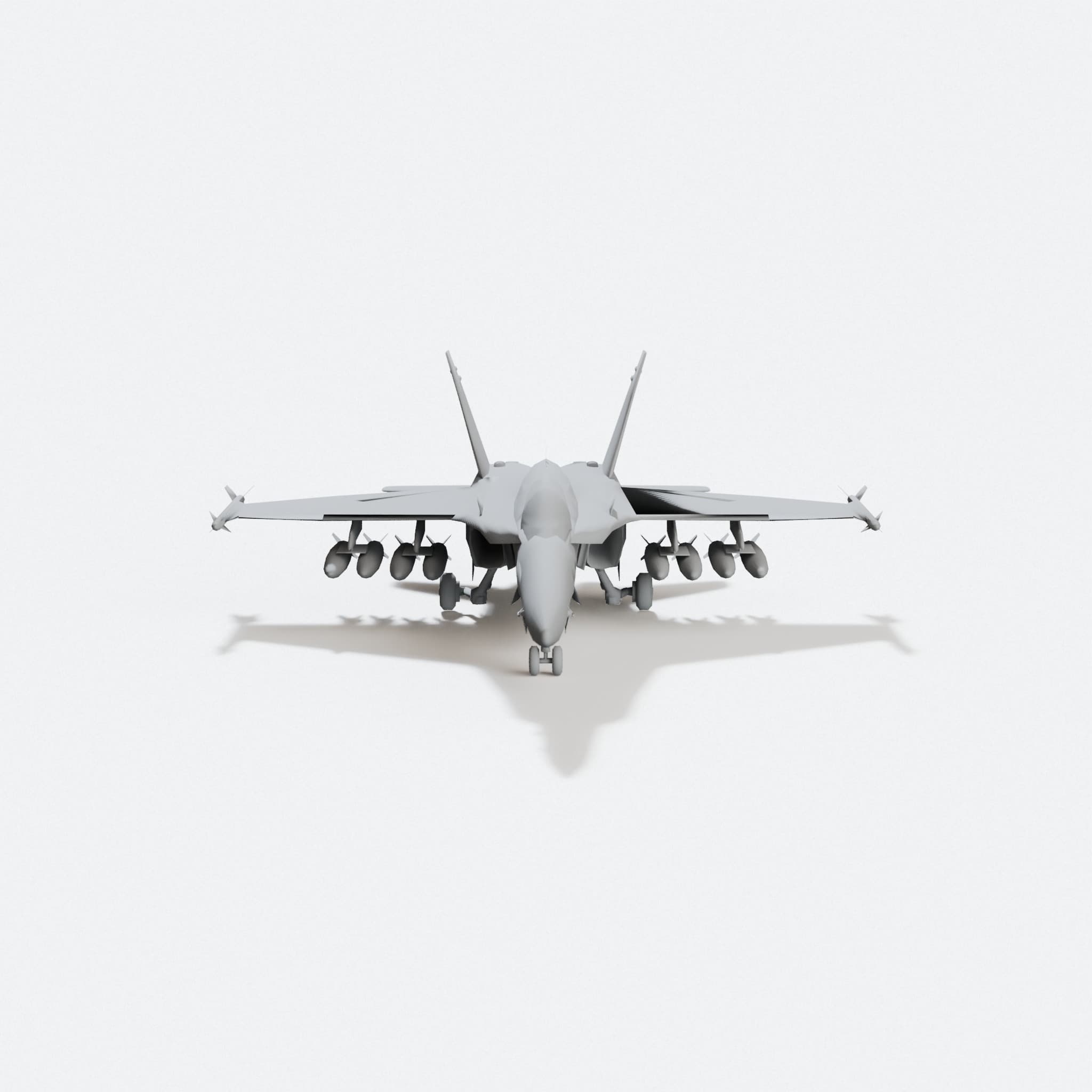 McDonnell Fighter Plane 3D Printed Model